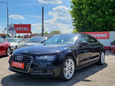 AUDI A7 Sportback 3.0 TDI quattro S-tronic [5 személy] S-line Magasan felszerelt! LED Napfénytető HUD Bose Navi Bőr