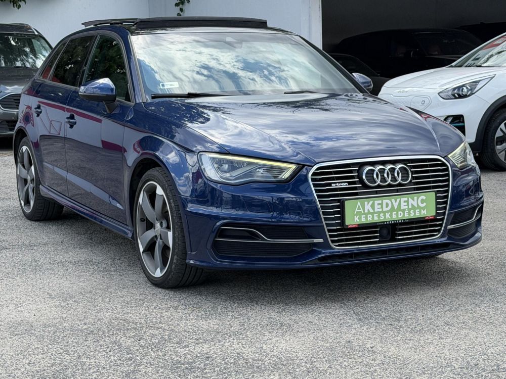 AUDI A3 Sportback 1.4 TFSI Ambiente S-tronic e-tron Bang and Olufsen. panoráma tető. 40km elektromos hatótáv. vezérlés cserélve!