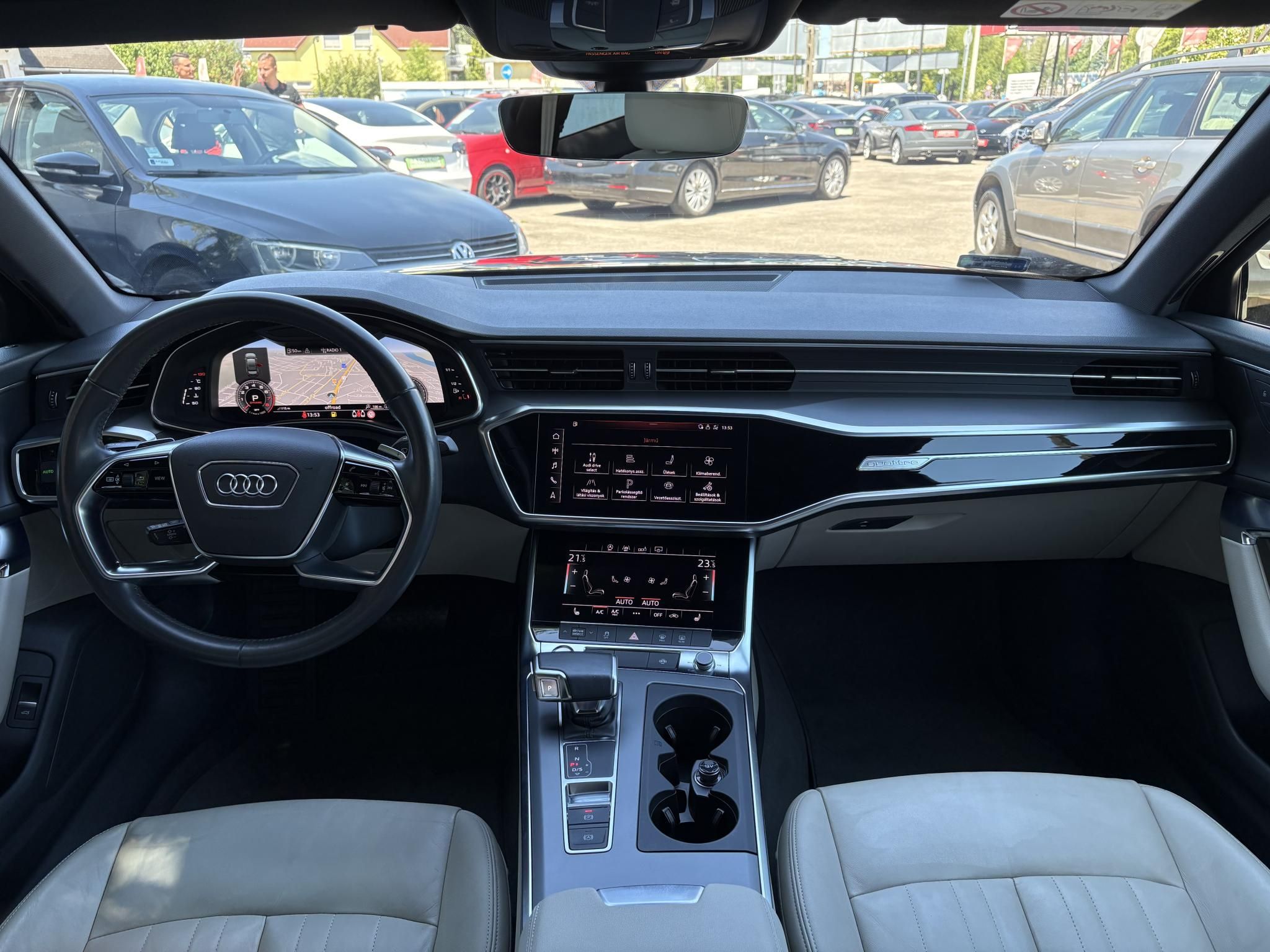 AUDI A6 55 TFSI Sport quattro S-tronic 97e km. LED Virtual Cockpit Memória Vajbőr Kamera Távtartó Sávtartó
