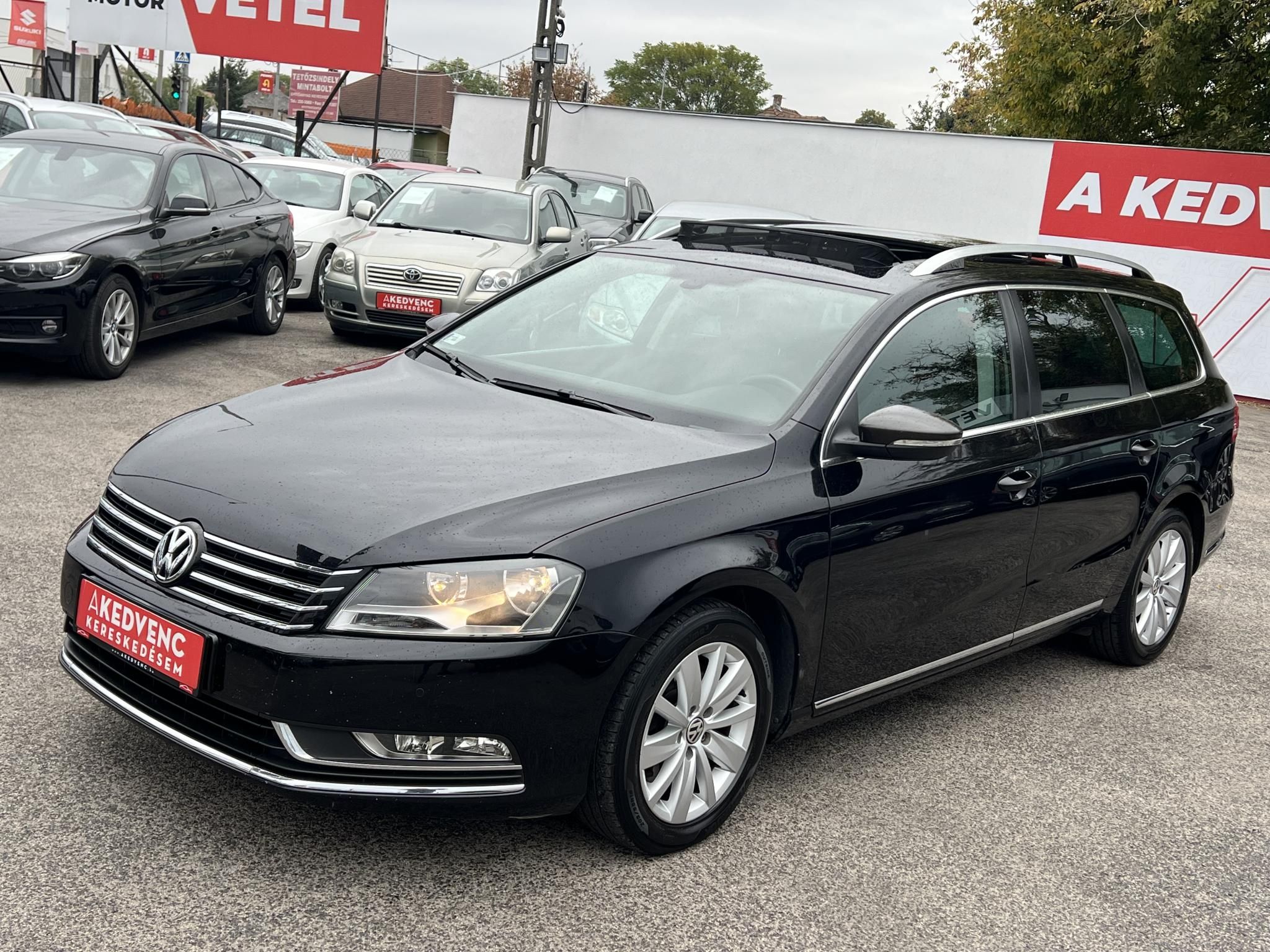 VOLKSWAGEN PASSAT VII Variant 1.6 CR TDI Comfortline BMT DSG M.o.-i. Panorámatető Tempomat Ülésfűtés Bluetooth Vezérlés cserélve!