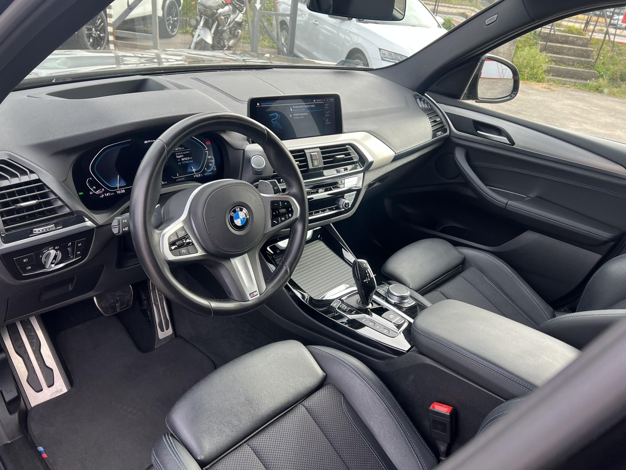 BMW X3 xDrive30e M Sport (Automata) Frissen szervizelt. Adaptív LED 360 kamera HUD Carplay Lejtmenet