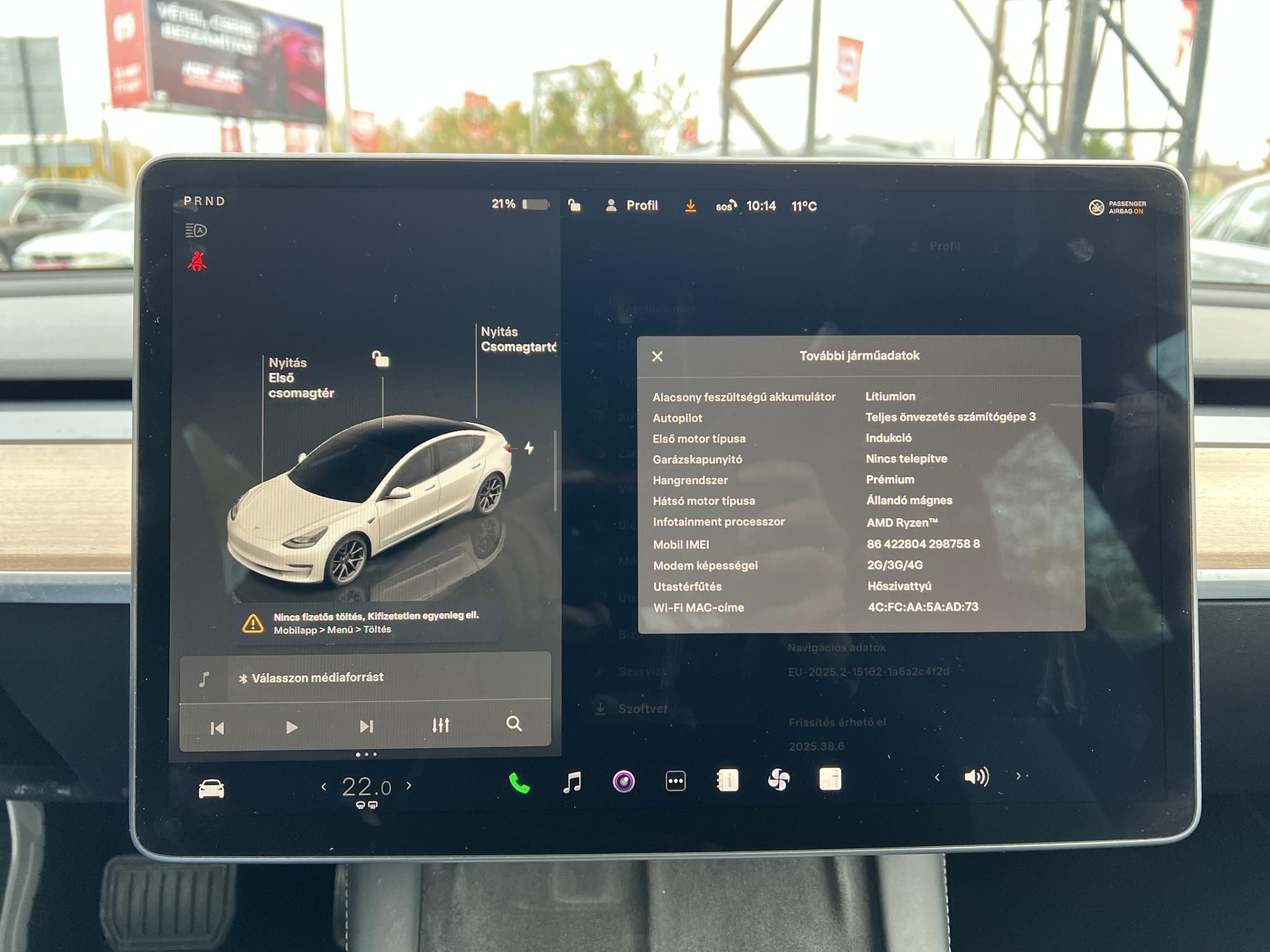 TESLA MODEL 3 Long Range AWD (Automata) FACELIFT. hőszivattyú. premium hifi. mátrix LED!