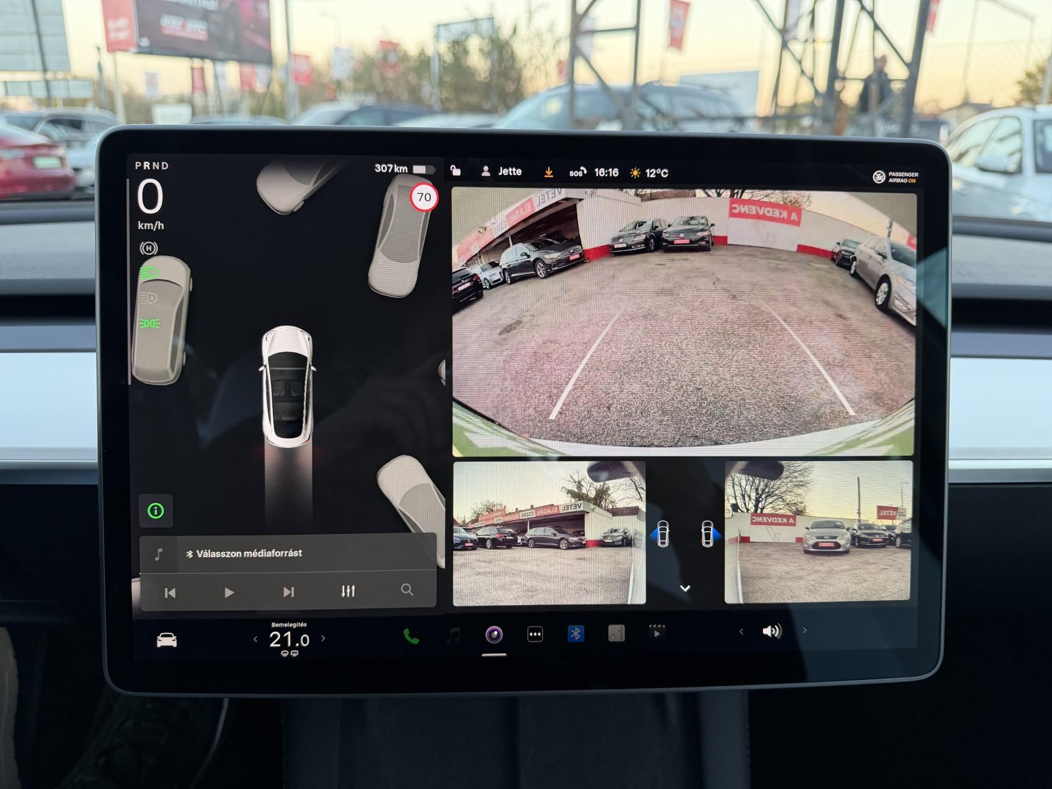 TESLA MODEL 3 Long Range AWD (Automata) 75e km. FEHÉR BELSŐ!