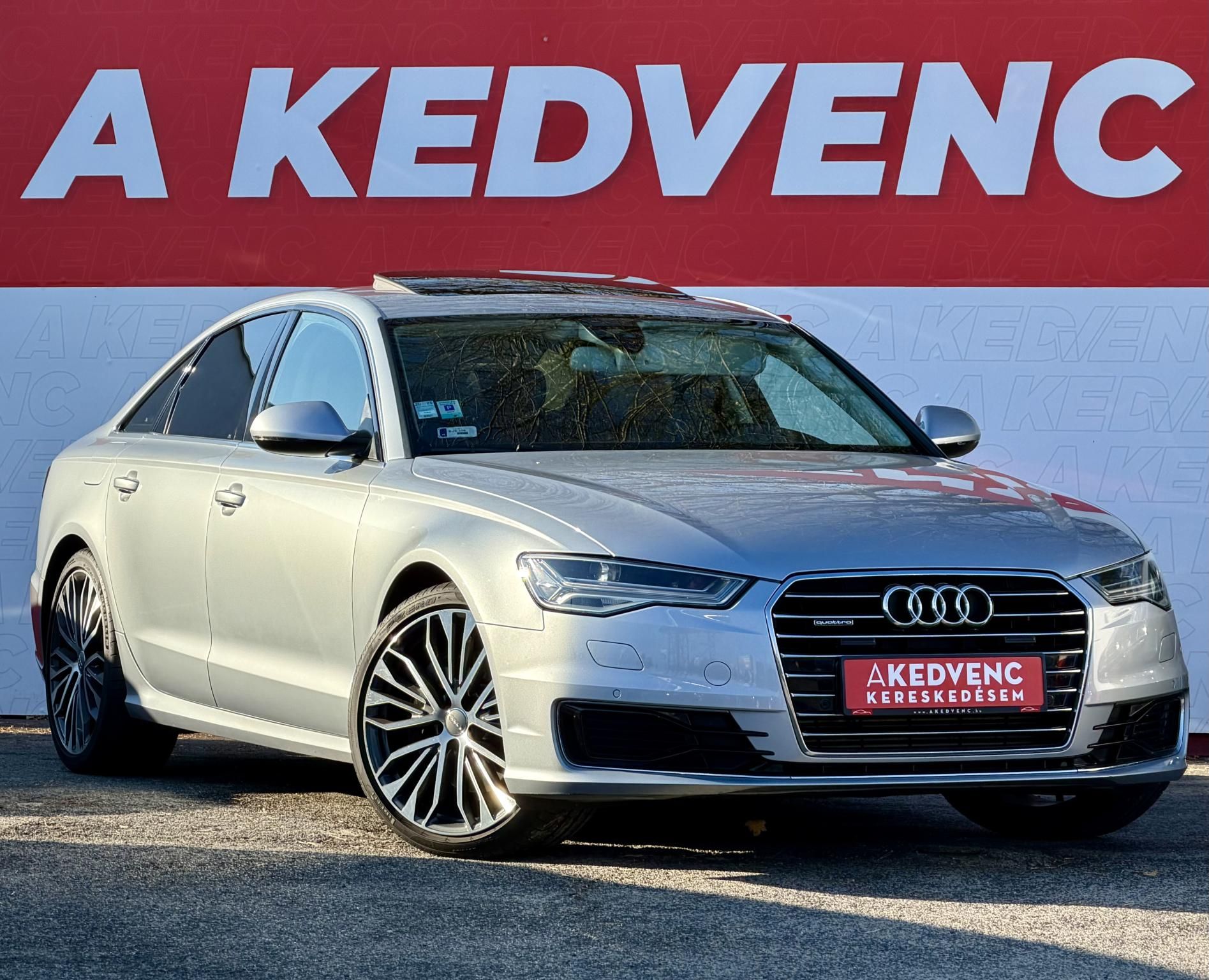AUDI A6 3.0 V6 TDI quattro S-tronic Napfénytető Távtartó Carplay Barna bőr Friss olaj szerviz. Vezérlés cserélve!
