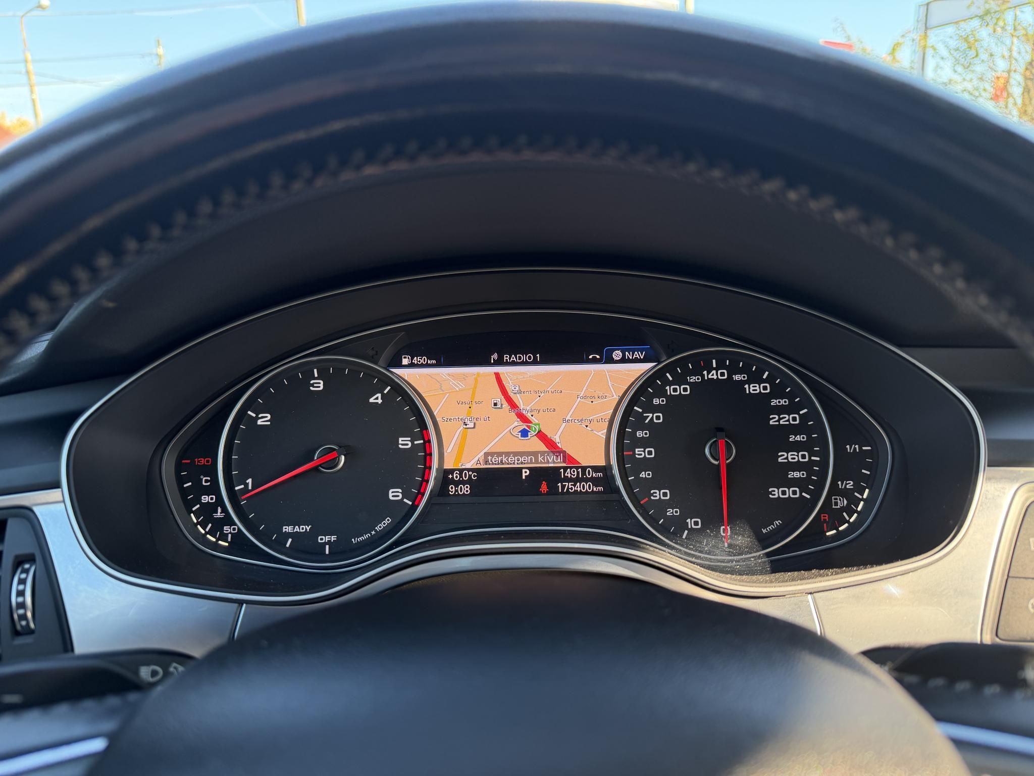 AUDI A6 3.0 V6 TDI quattro S-tronic Napfénytető Távtartó Carplay Barna bőr Friss olaj szerviz. Vezérlés cserélve!