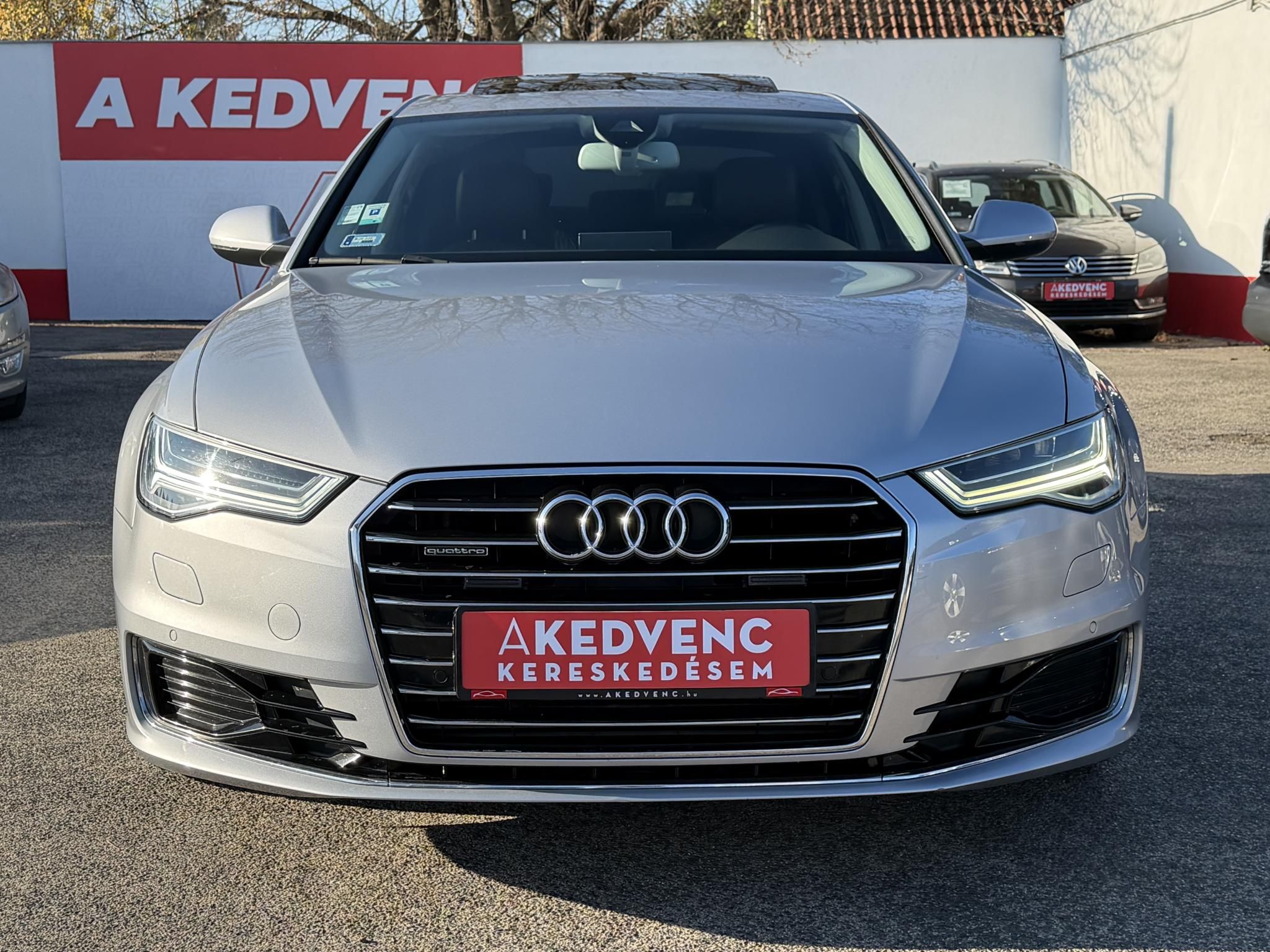 AUDI A6 3.0 V6 TDI quattro S-tronic Napfénytető Távtartó Carplay Barna bőr Friss olaj szerviz. Vezérlés cserélve!