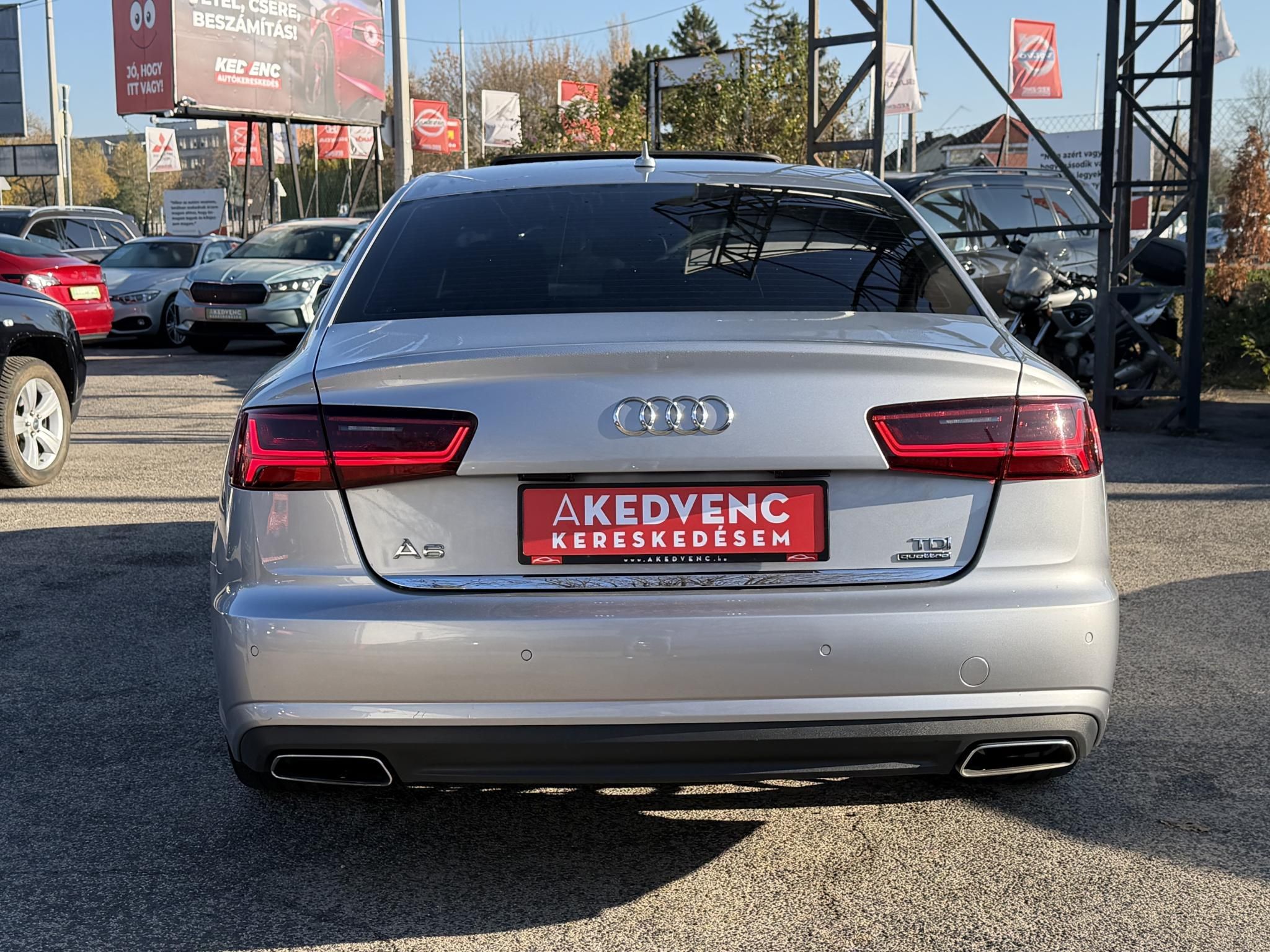 AUDI A6 3.0 V6 TDI quattro S-tronic Napfénytető Távtartó Carplay Barna bőr Friss olaj szerviz. Vezérlés cserélve!