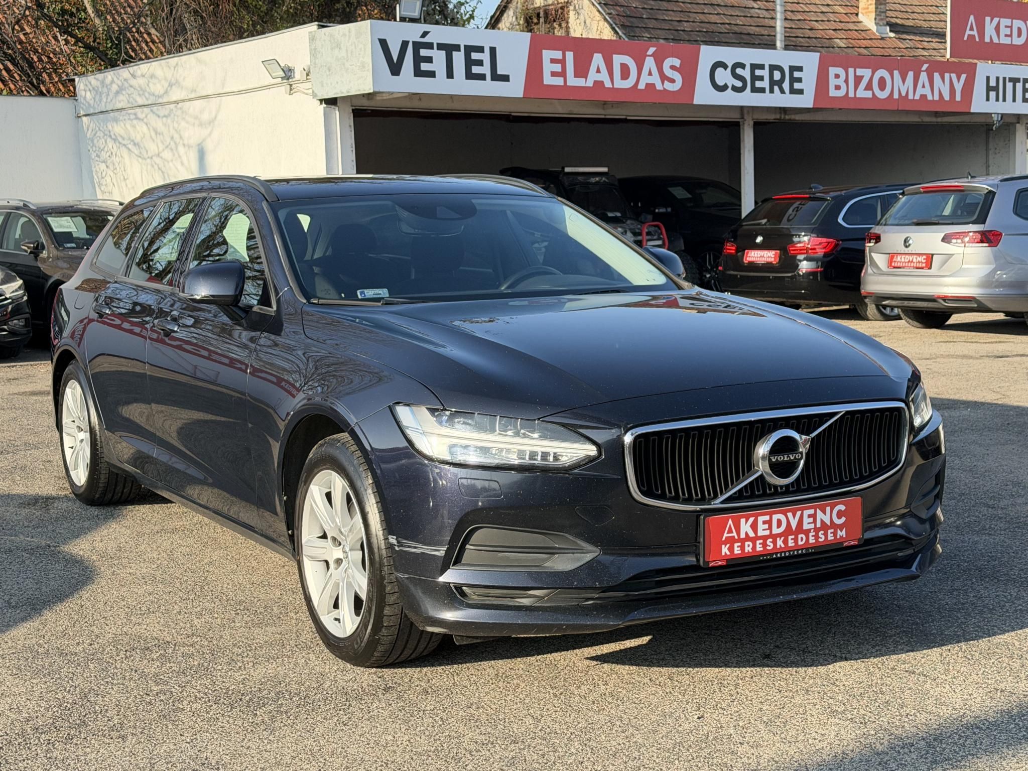 VOLVO V90 2.0 D [D4] Kinetic Geartronic LED Távtartó Vonóhorog Kormányfűtés Bluetooth Ülésfűtés Szervizelt!