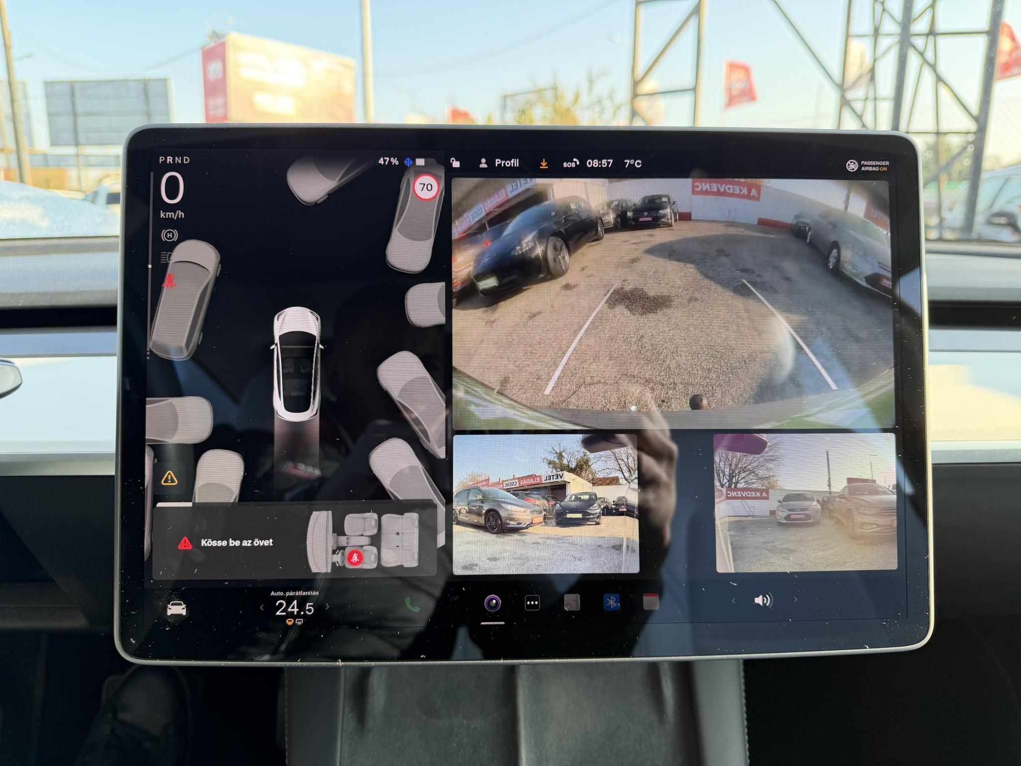 TESLA MODEL 3 Long Range AWD (Automata) FSD. FEHÉR BELSŐ. Perf BOOST. garanciális. hőszivattyú. vonóhorog!