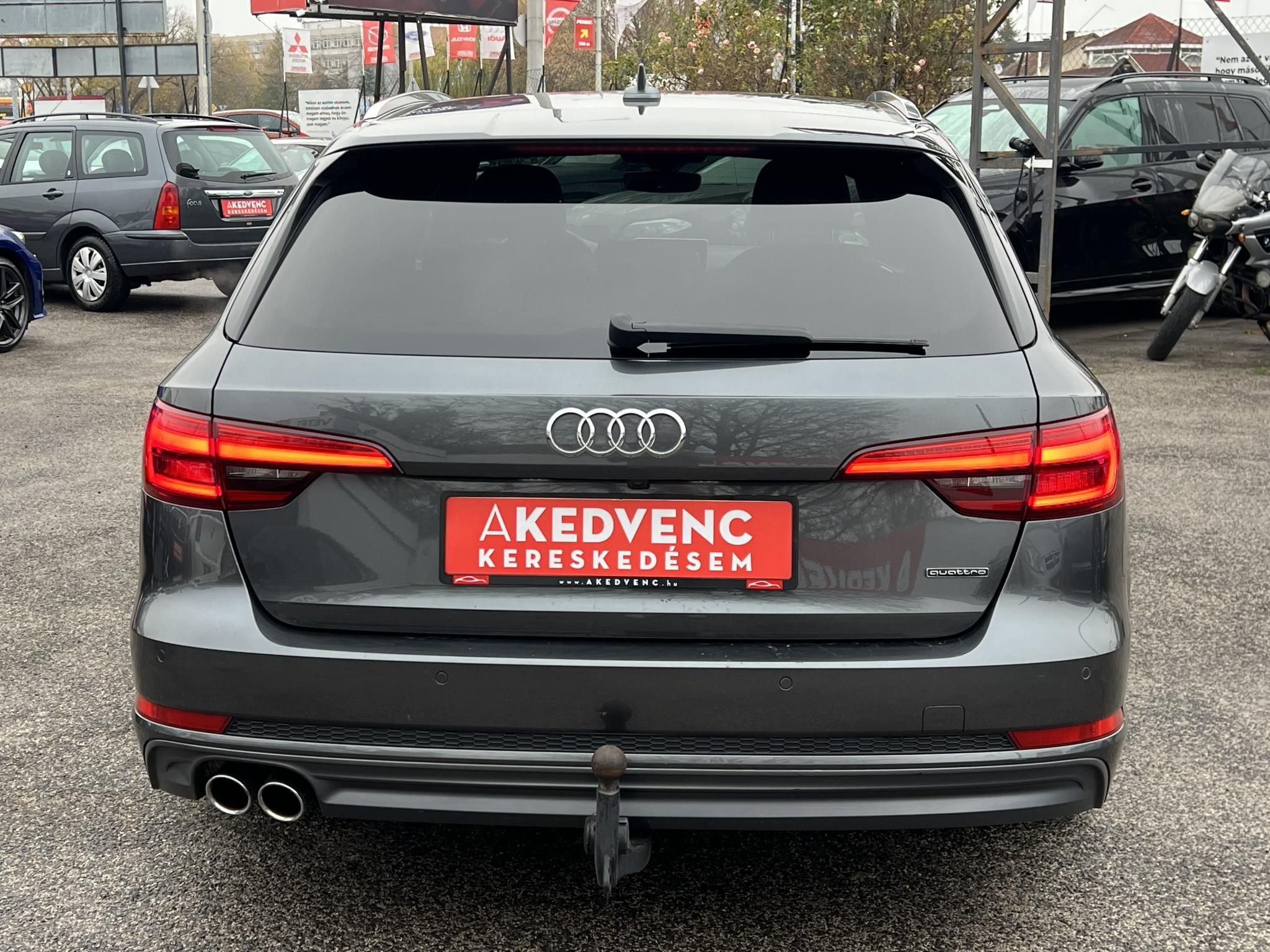 AUDI A4 Avant 3.0 TDI Sport quattro Tiptronic ic S-line LED Virtual Cockpit Távtartó Memória Kamera Vonóhorog Szervizelt!