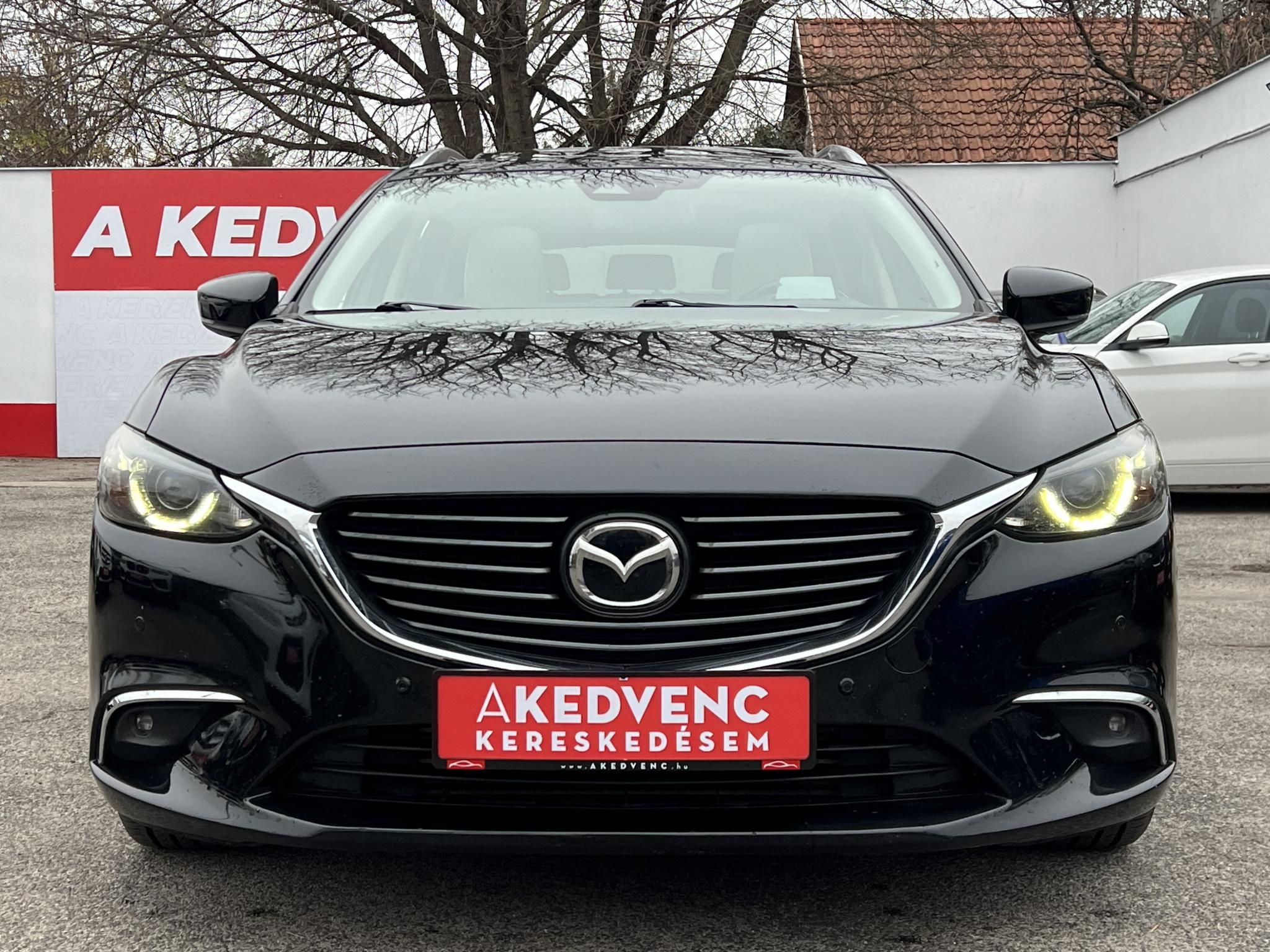 MAZDA 6 Sportkombi 2.2 CD Revolution Top (Automata) Sávtartó Head-up Napfénytető Fehér bőr Tolatókamera F1 Váltó!