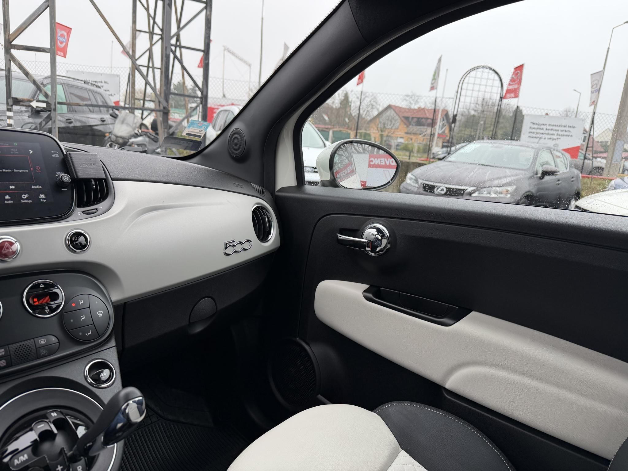 FIAT 500 1.2 8V Star Dualogic 12e km. Magyarországi Panorámatető Téli-nyári kerék Újszerű állapot!