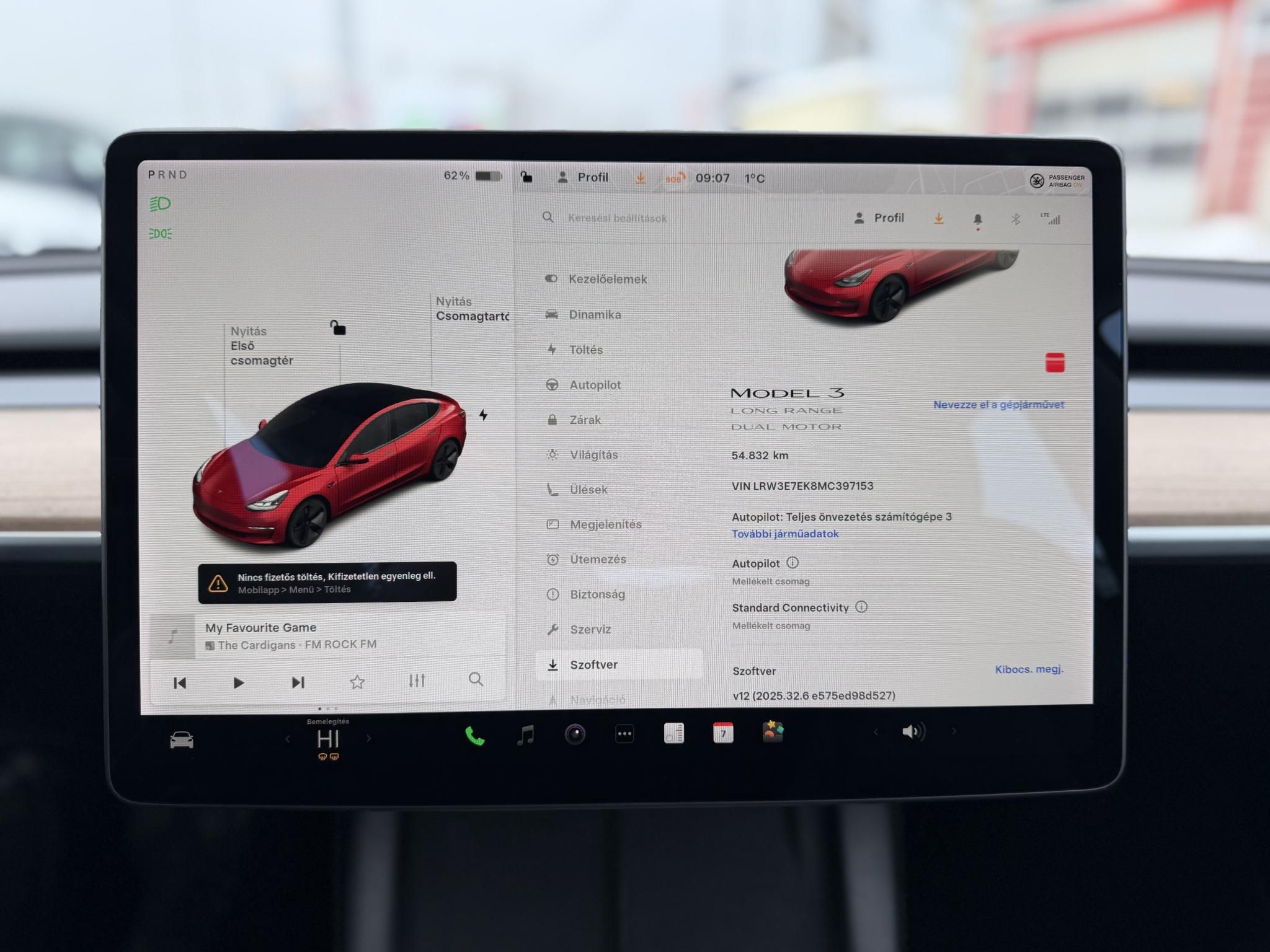 TESLA MODEL 3 Long Range AWD (Automata) 54e km. mátrix LED. hőszivattyú. premium hifi. gyönyörű állapot!