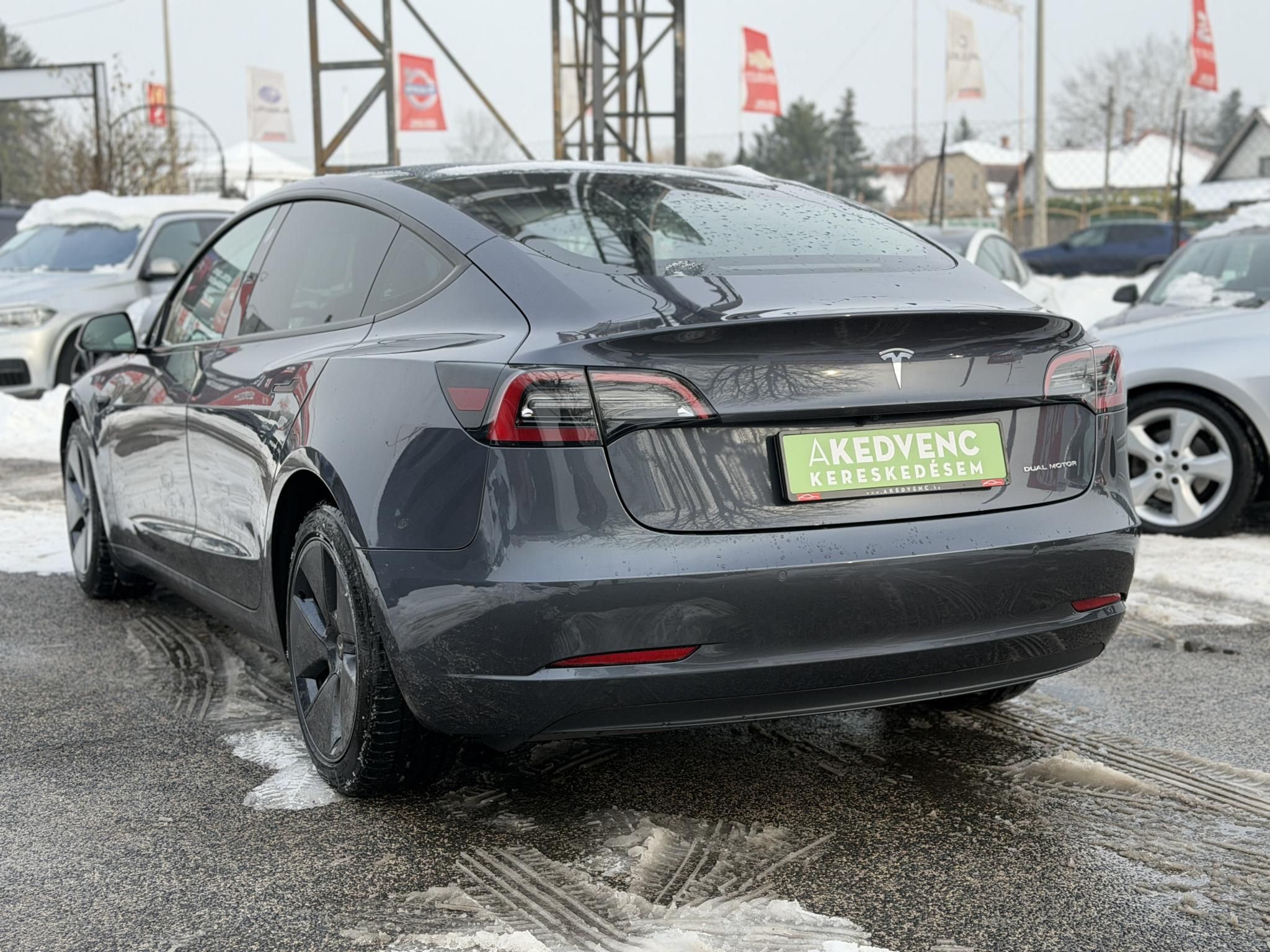 TESLA MODEL 3 Long Range AWD (Automata) 65e km. mátrix LED. hőszivattyú. prémium hifi. garanciális. kifogástalan állapot
