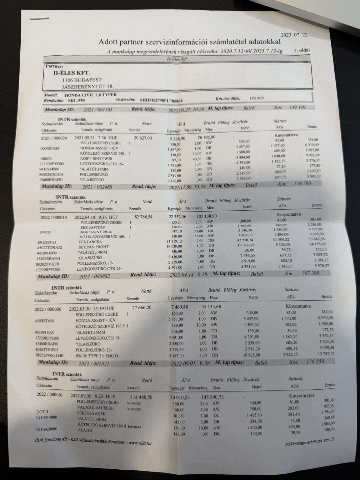 HONDA CIVIC 2.0 Type R GT Pack Type R R-06412 Teljes szerviztörténet!