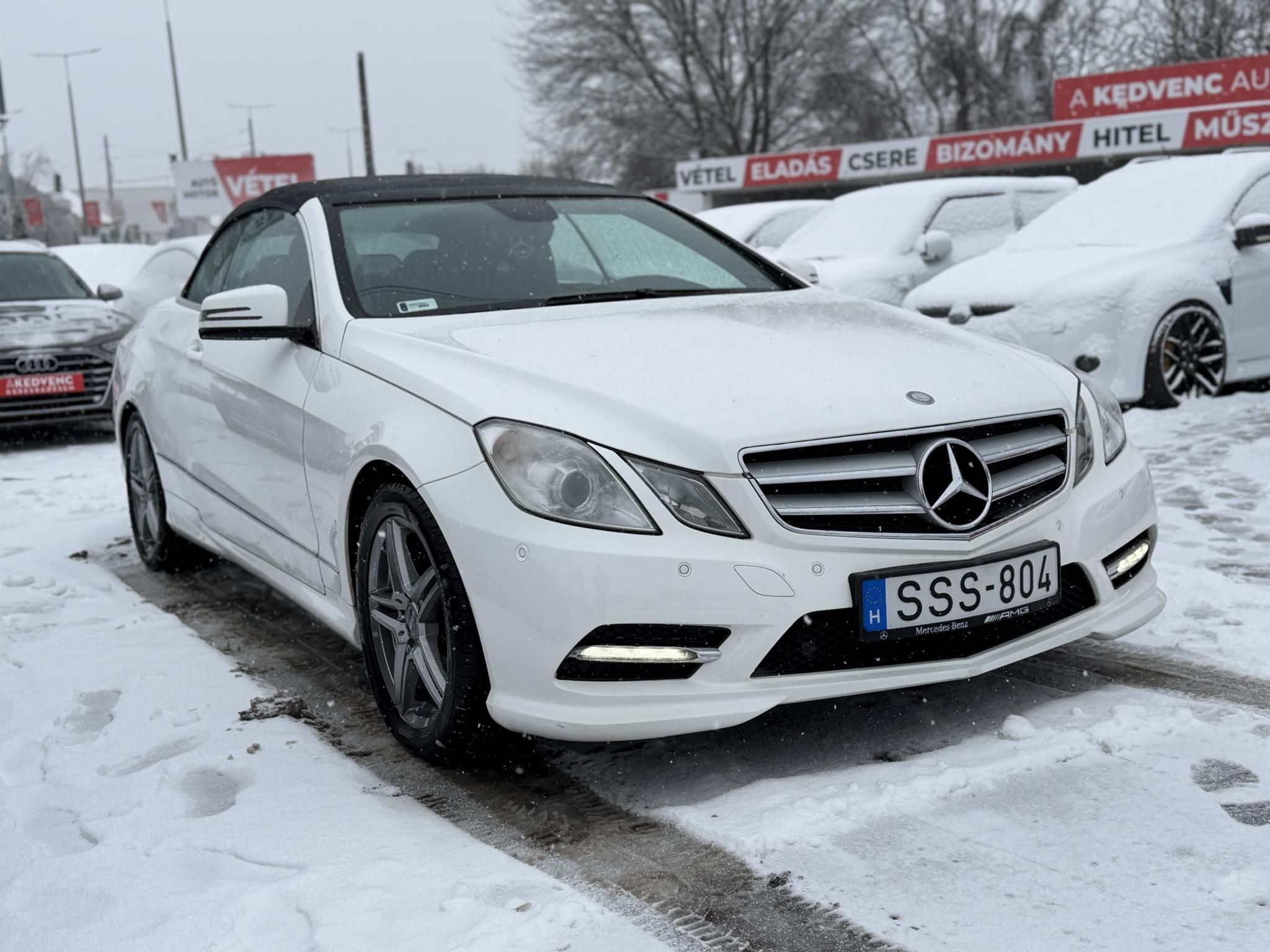 MERCEDES-BENZ E 220 CDI (Automata) Cabrio AMG csomag. 110e km. GYÖNYÖRŰ!