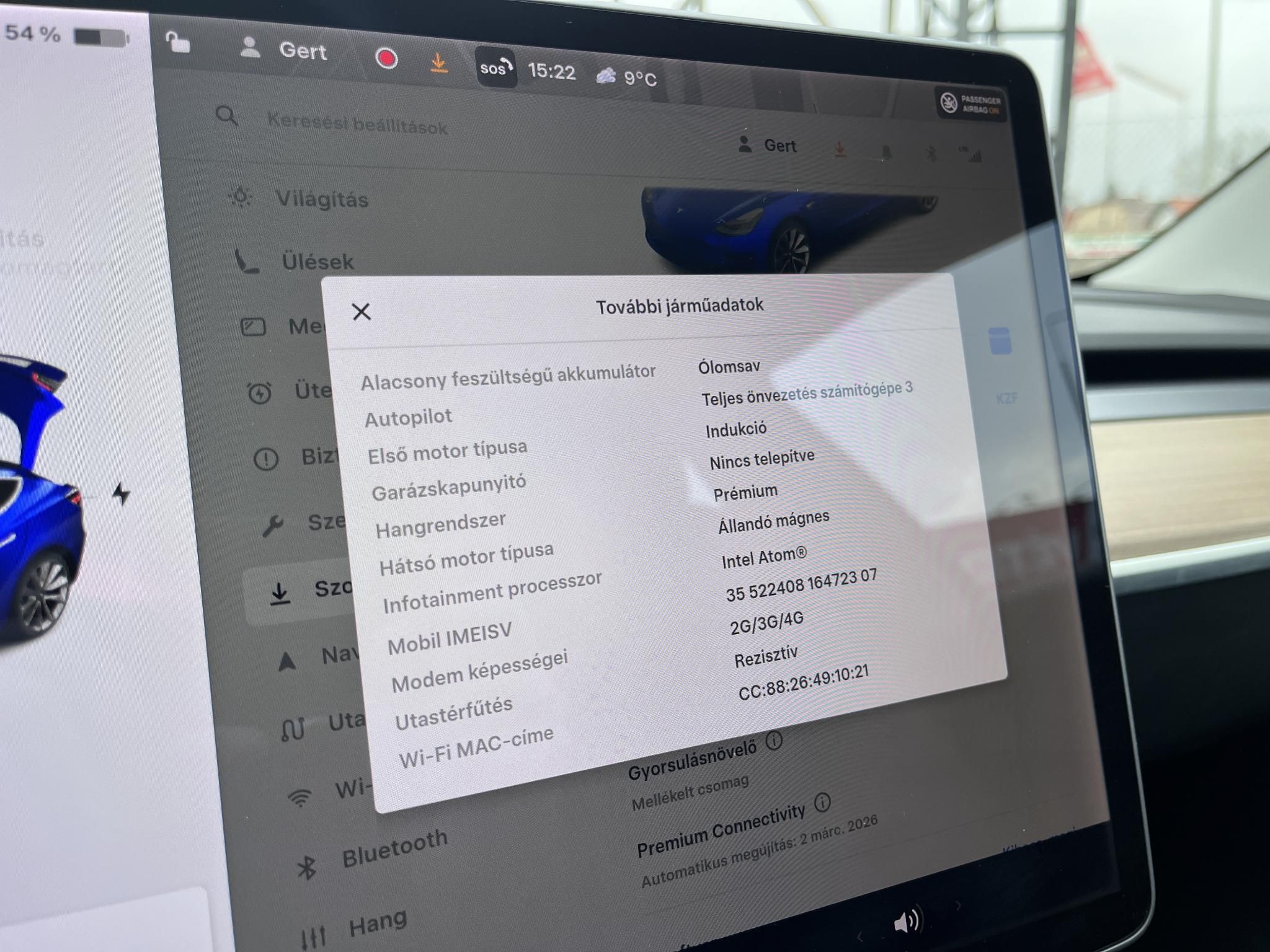 TESLA MODEL 3 Long Range AWD (Automata) Long Range. Garanciális. 500 km hatótáv