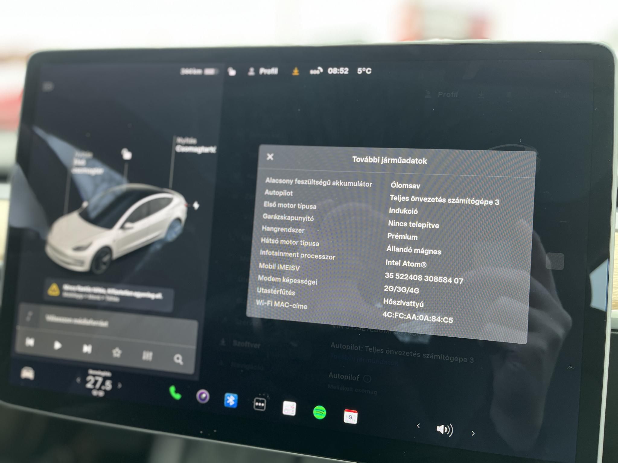 TESLA MODEL 3 Long Range AWD (Automata) Garanciális. hőszívattyús. 500km hatótáv