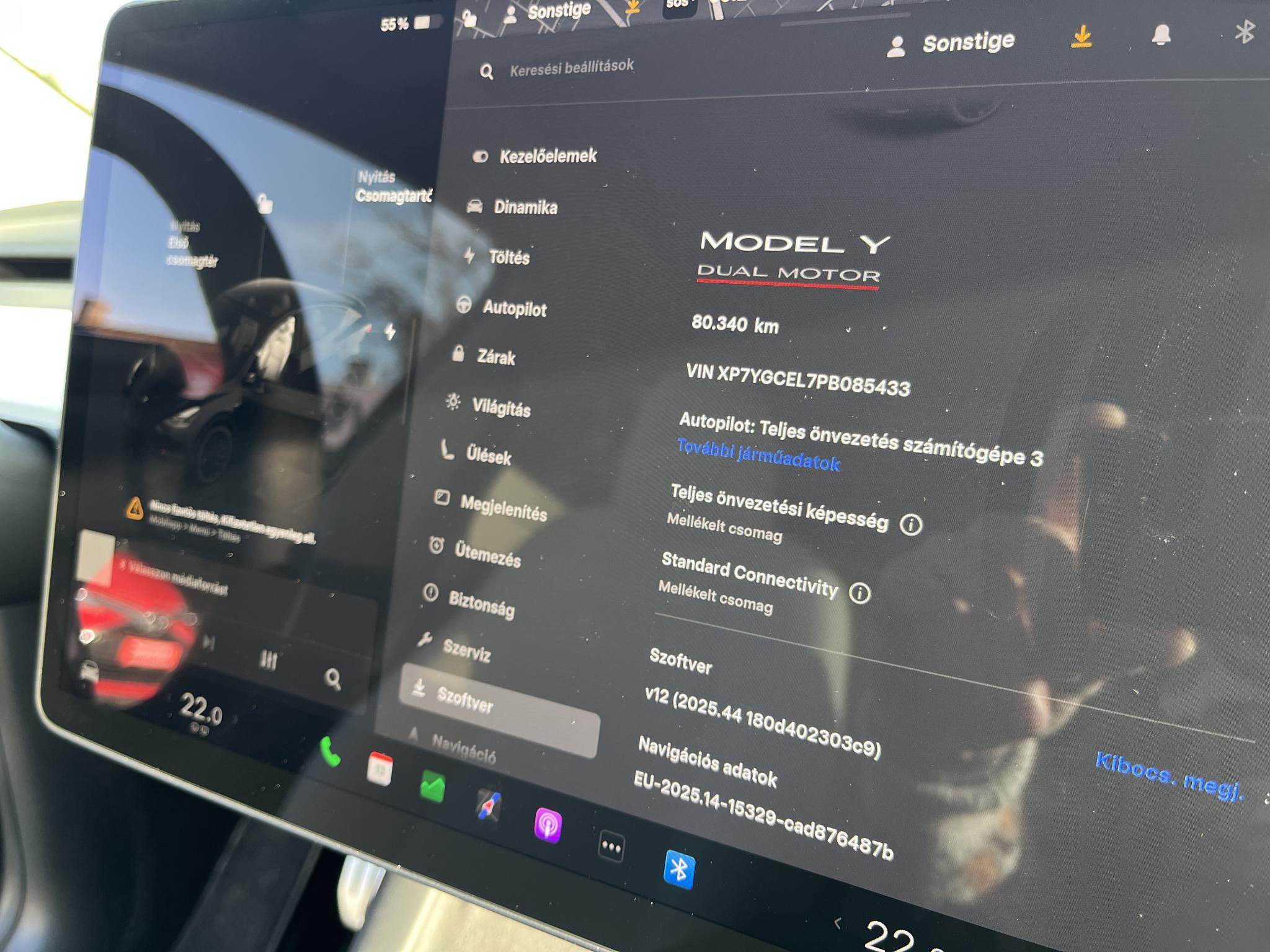 TESLA MODEL Y Performance AWD (Automata) 80e km. Fehér belső. FSD. AMD Ryzen. 2 gumigarnitúra. Garanciális!
