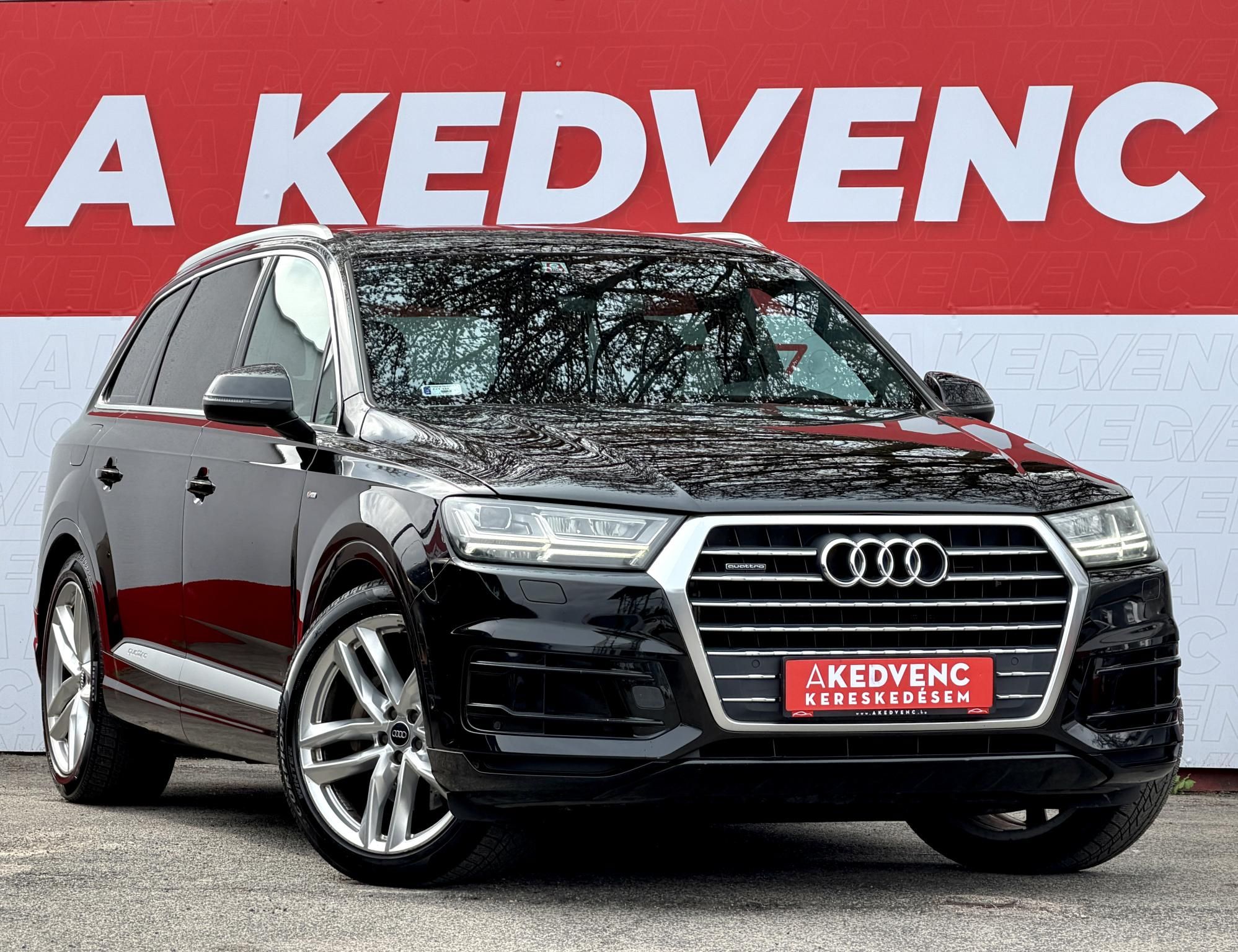 AUDI Q7 3.0 V6 TDI quattro Tiptronic ic [7 személy] S-line M.o.-i. BOSE. virtual cockpit. kamera. keyless. holttér