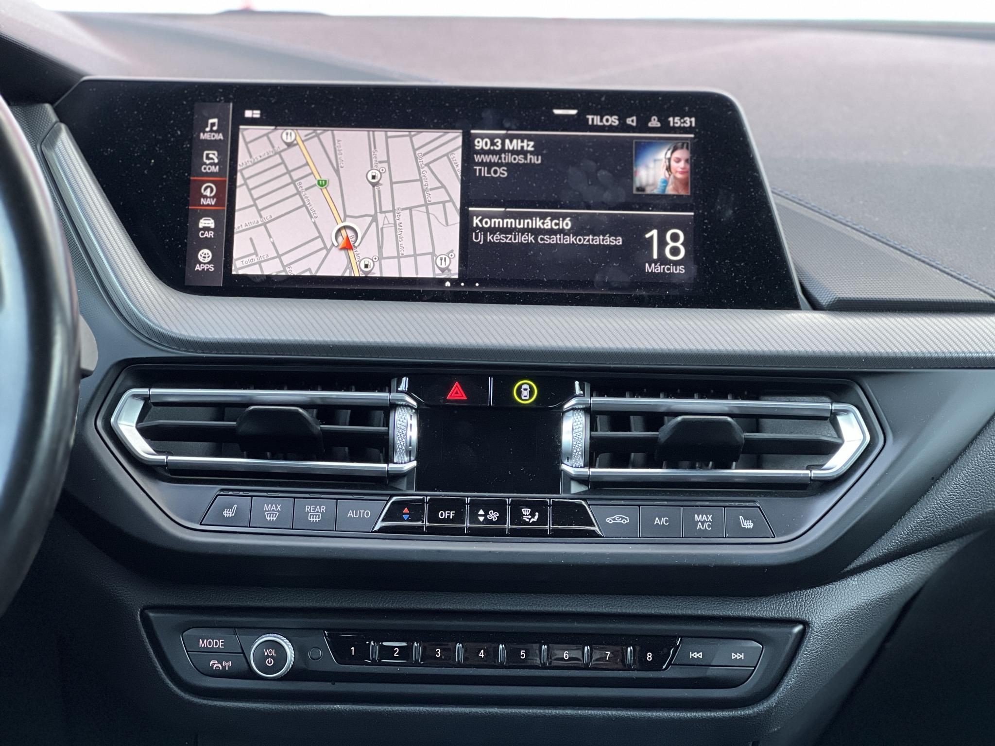 BMW 218d M Sport (Automata) 98e km. CARPLAY. LED. tempomat. ülésfűtés. keyless. megkímélt állapot!