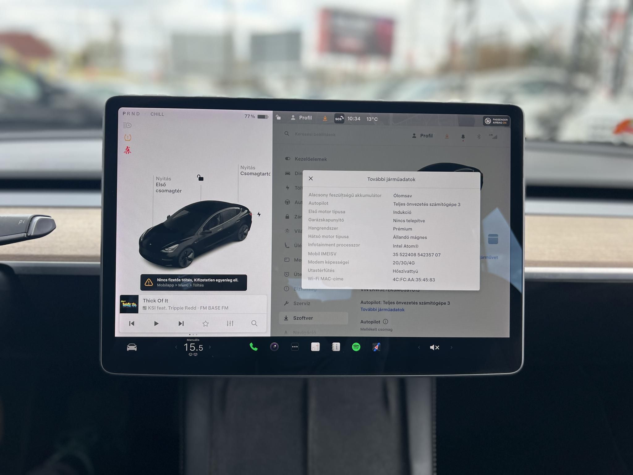 TESLA MODEL 3 Long Range AWD (Automata) 63e km. mátrix LED. hőszivattyú. garanciális. kitűnő állapot!