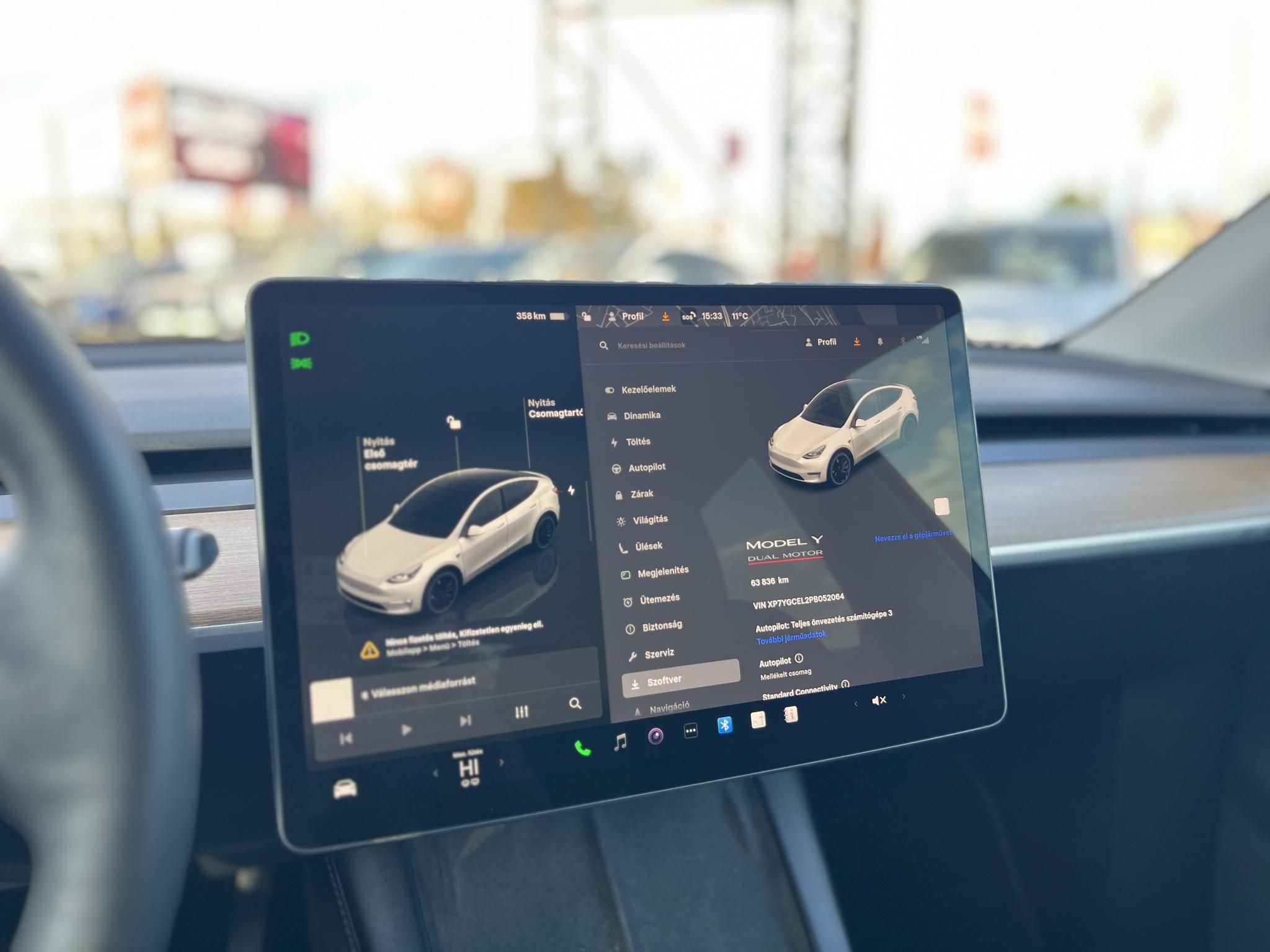 TESLA MODEL Y Performance AWD (Automata) 63e km. AMD Ryzen. mátrix LED. hőszivattyú. garanciális 2030-ig!