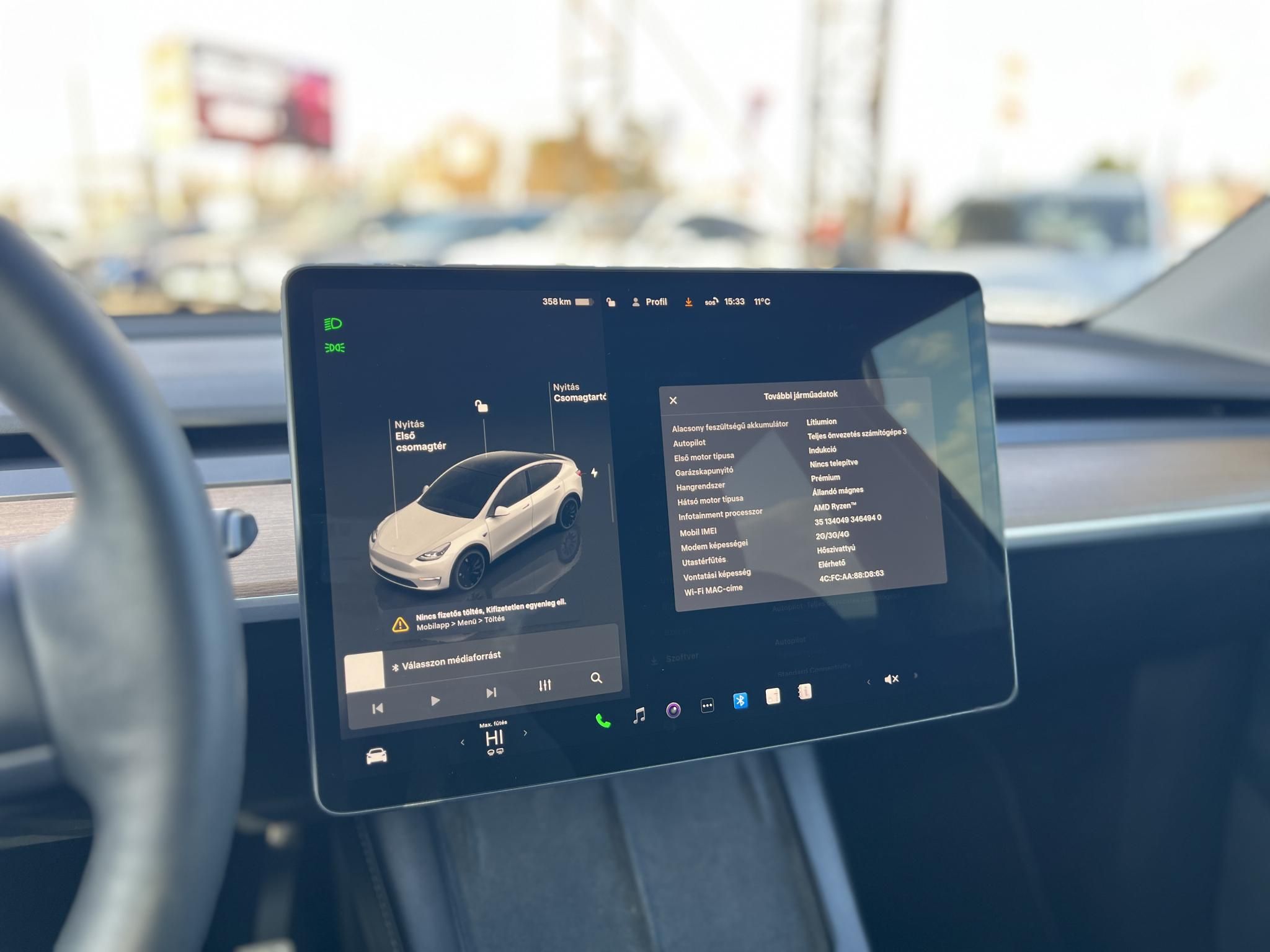 TESLA MODEL Y Performance AWD (Automata) 63e km. AMD Ryzen. mátrix LED. hőszivattyú. garanciális 2030-ig!