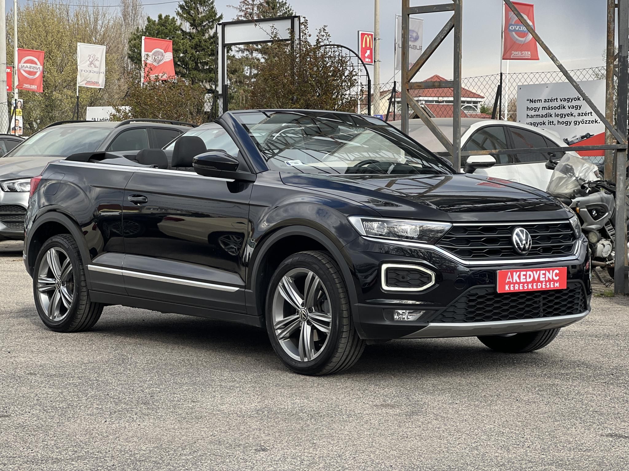 VOLKSWAGEN T-ROC Cabrio 1.5 TSI ACT Style DSG 39e km. Magyarországi. Márkaszervizelt. Újszerű állapot!