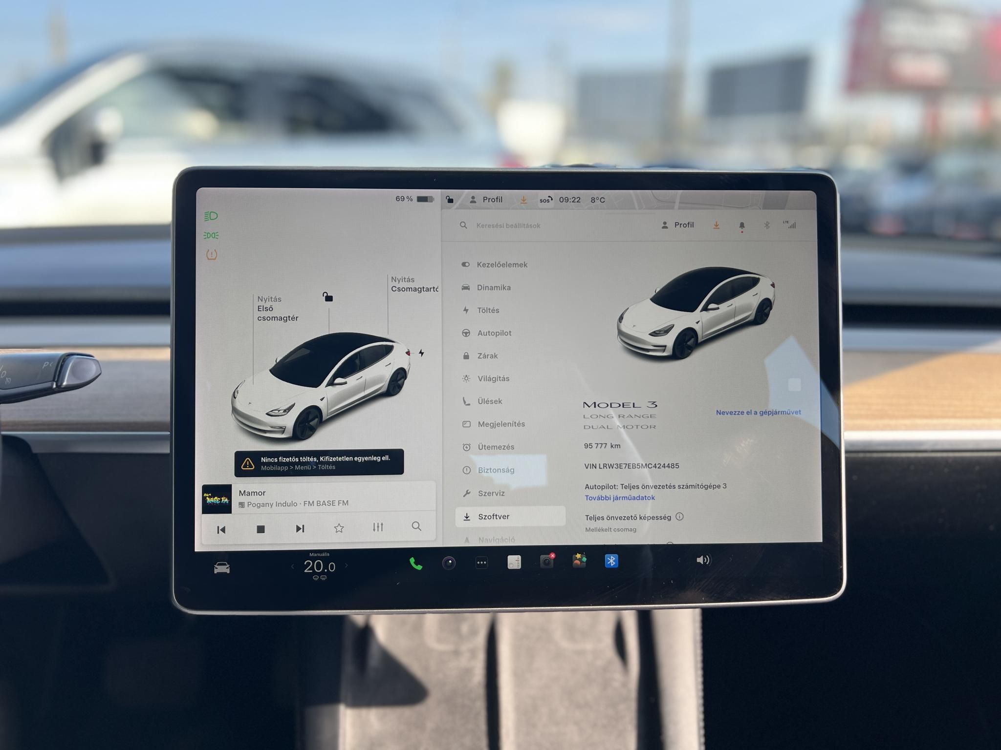 TESLA MODEL 3 Long Range AWD (Automata) Hőszivattyú. 95e km. garanciális!