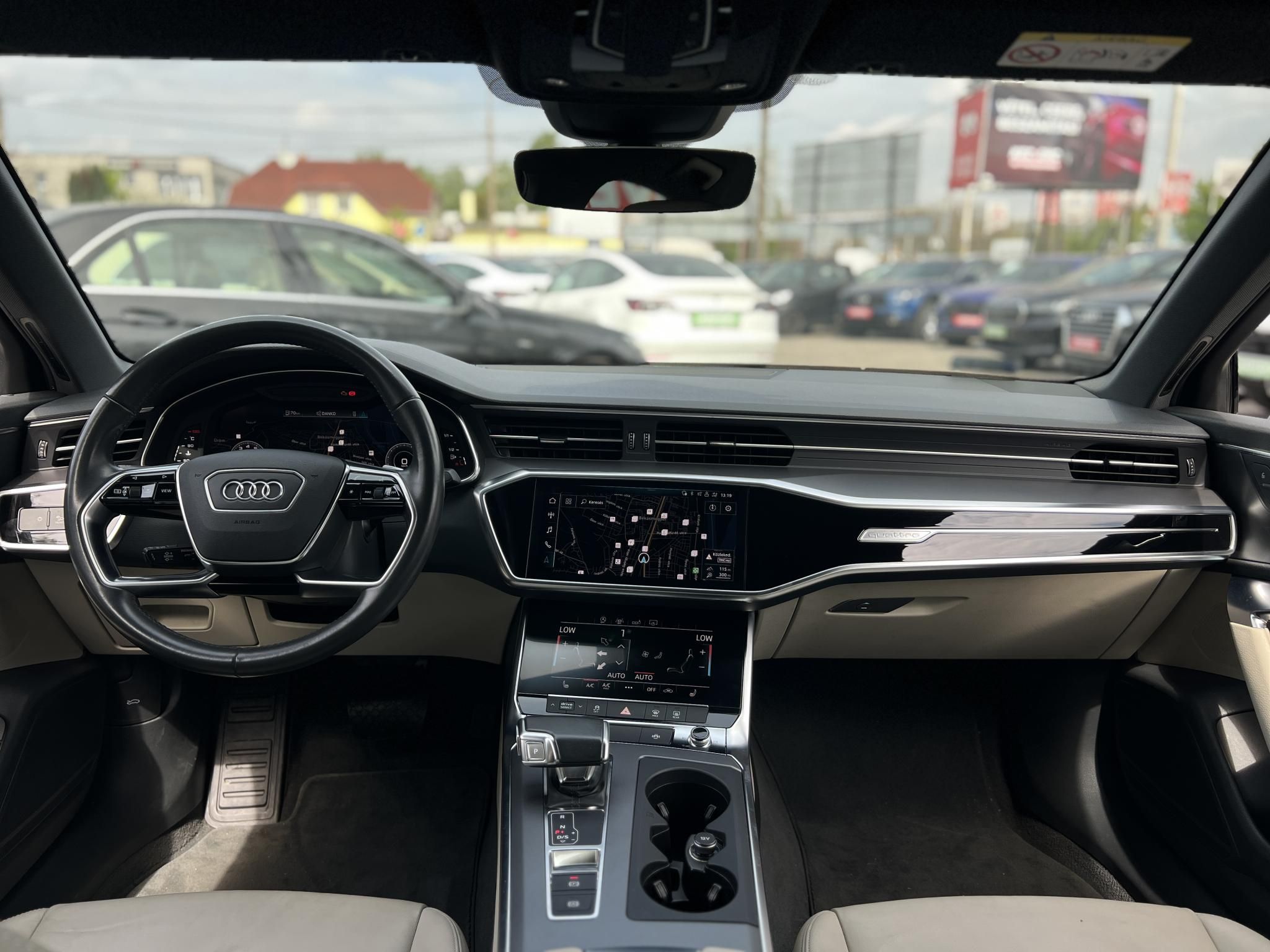 AUDI A6 55 TFSI Sport quattro S-tronic 97e km. LED Virtual Cockpit Memória Vajbőr Kamera Távtartó Sávtartó