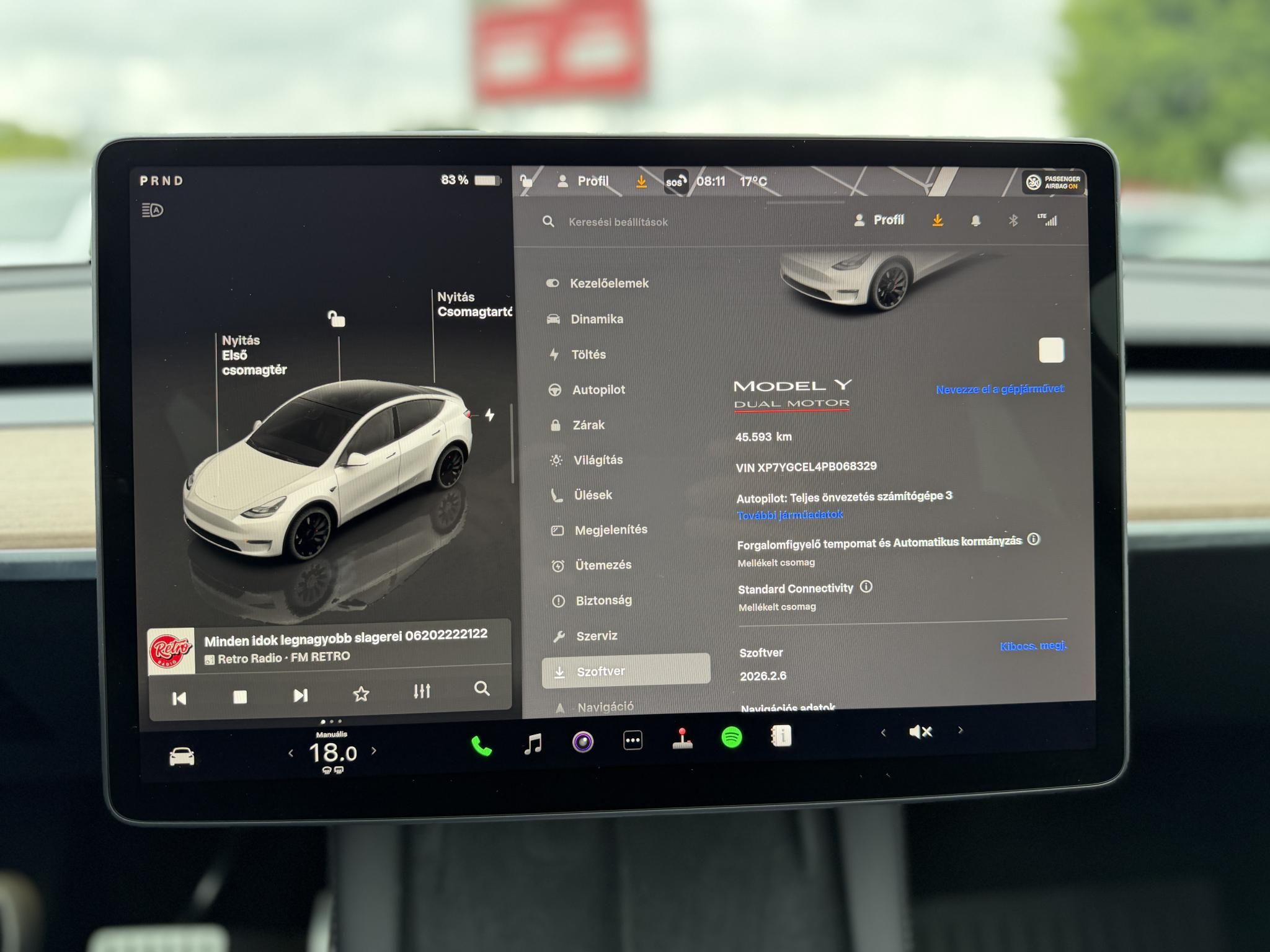 TESLA MODEL Y Performance AWD (Automata) 45e km. AMD Ryzen. mátrix LED. hőszivattyú. teljeskörű garancia!