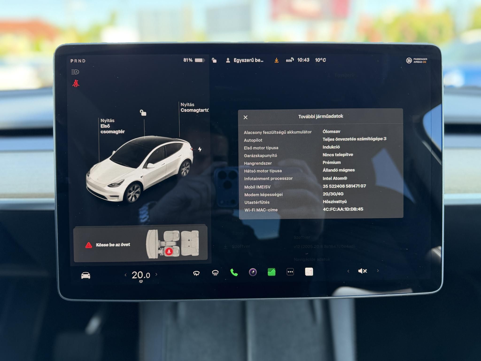 TESLA MODEL Y Long Range AWD (Automata) 159e km. mátrix LED. hőszivattyú. garanciális akkumulátor és hajtás!