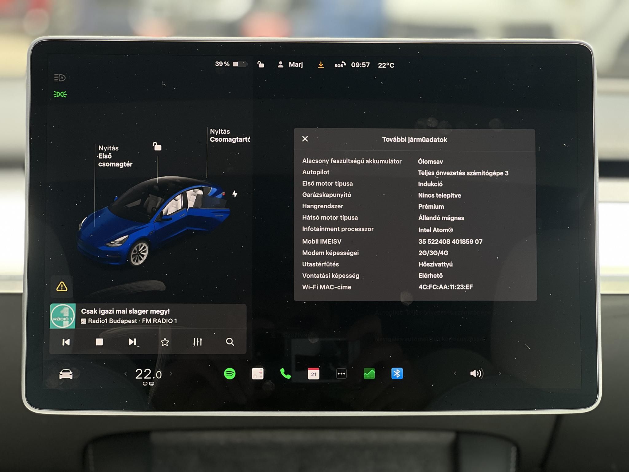 TESLA MODEL 3 Long Range AWD (Automata) 44e km. FEHÉR BELSŐ. mátrix LED. hőszivattyú. garanciális!