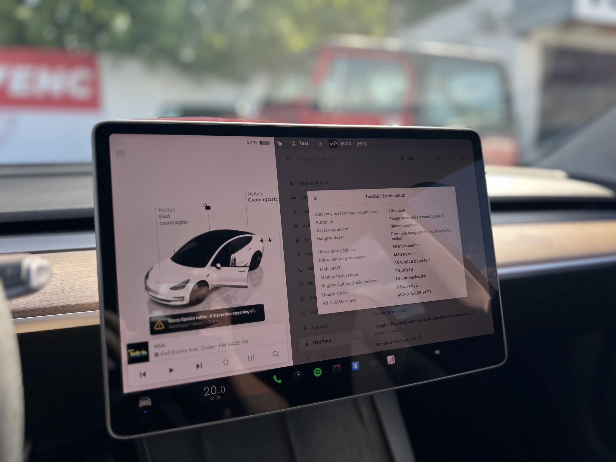 TESLA MODEL 3 RWD (Automata) 37e km. AMD Ryzen. hőszivattyú. LFP akku. garanciális!