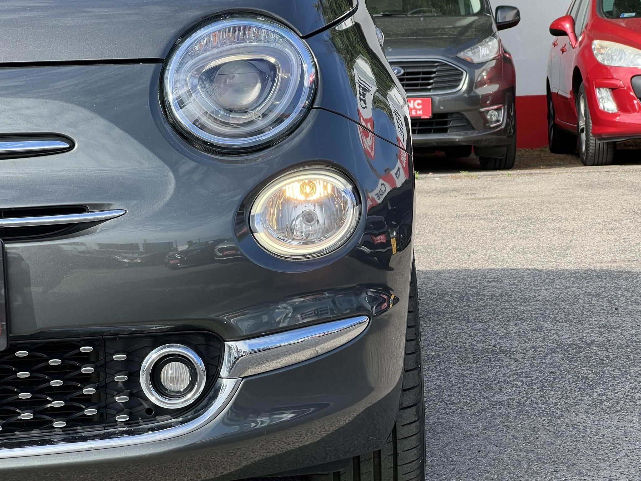 FIAT 500 500C 1.2 8V Lounge Dualogic Magyarországi. Gyári fényezés. Végig vezetett szervizkönyv! 51e km!