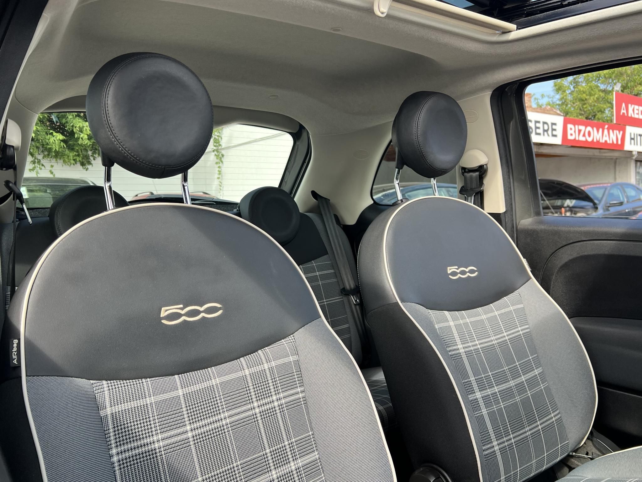 FIAT 500 500C 1.2 8V Lounge Dualogic Magyarországi. Gyári fényezés. Végig vezetett szervizkönyv! 51e km!