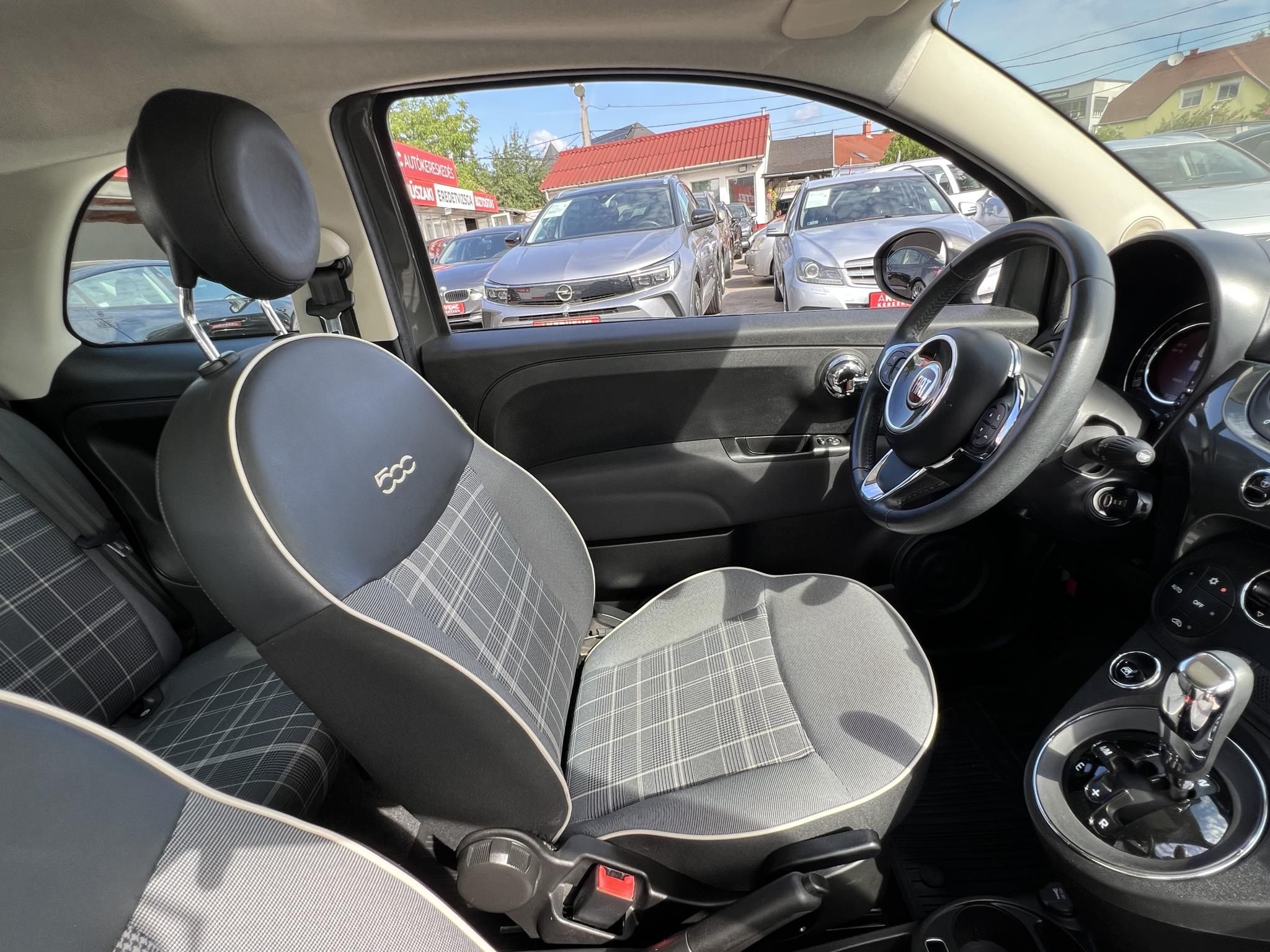 FIAT 500 500C 1.2 8V Lounge Dualogic Magyarországi. Gyári fényezés. Végig vezetett szervizkönyv! 51e km!