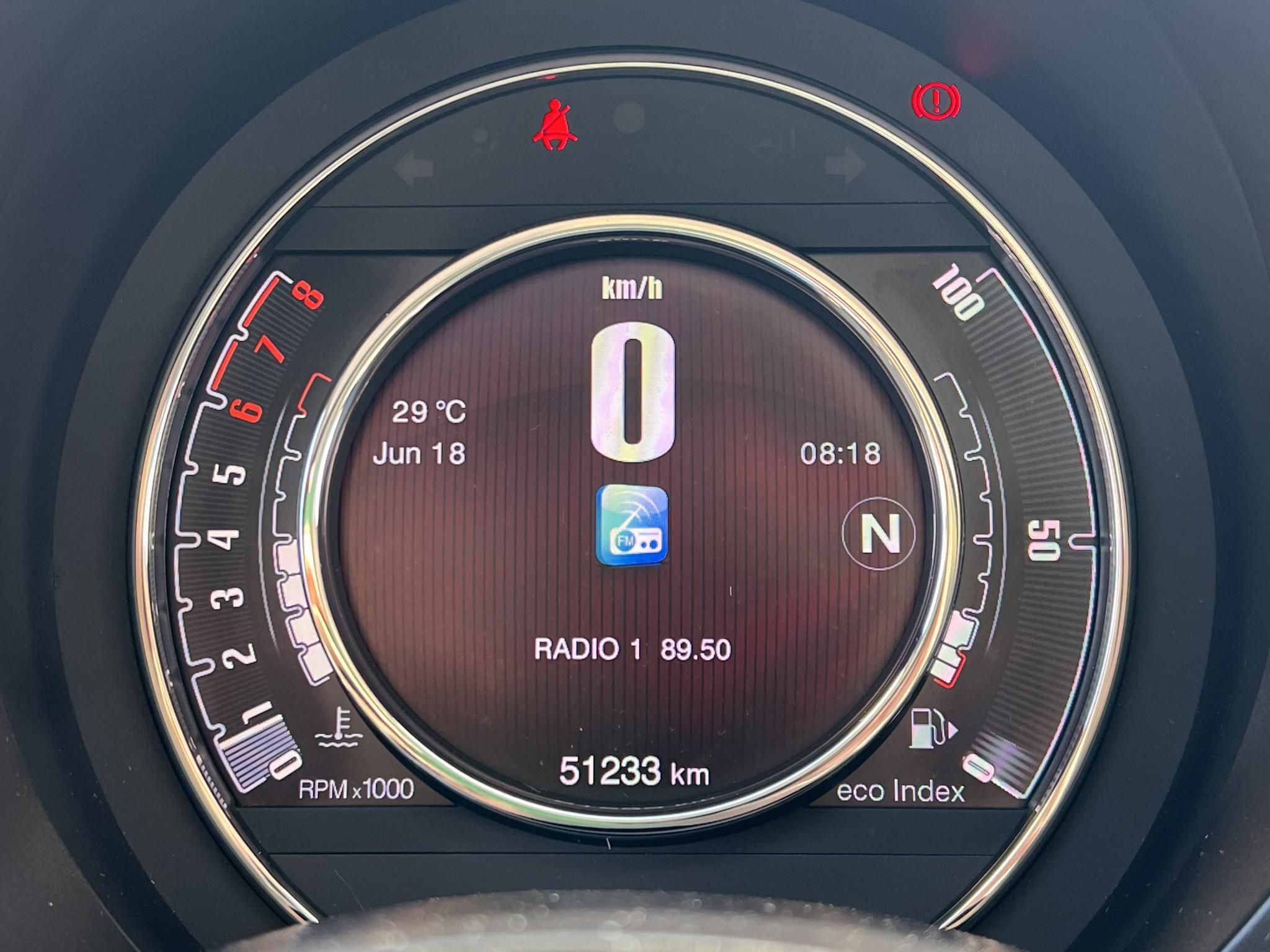 FIAT 500 500C 1.2 8V Lounge Dualogic Magyarországi. Gyári fényezés. Végig vezetett szervizkönyv! 51e km!