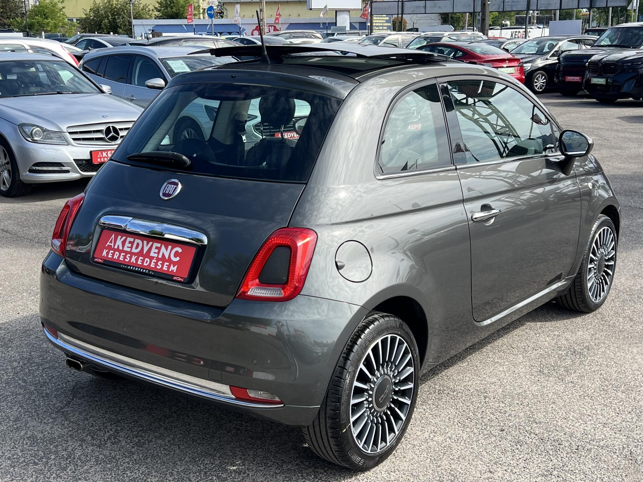 FIAT 500 500C 1.2 8V Lounge Dualogic Magyarországi. Gyári fényezés. Végig vezetett szervizkönyv! 51e km!