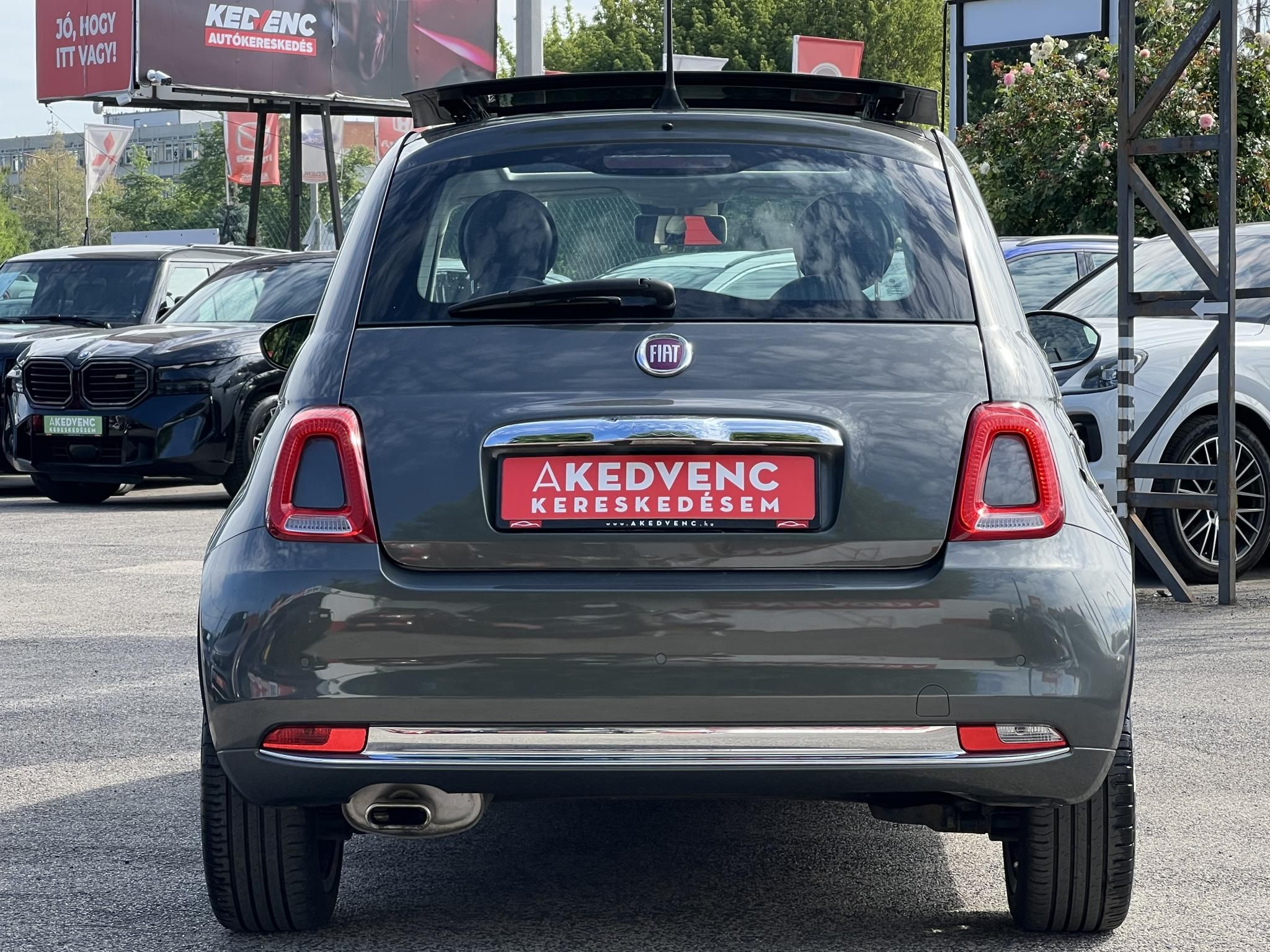 FIAT 500 500C 1.2 8V Lounge Dualogic Magyarországi. Gyári fényezés. Végig vezetett szervizkönyv! 51e km!
