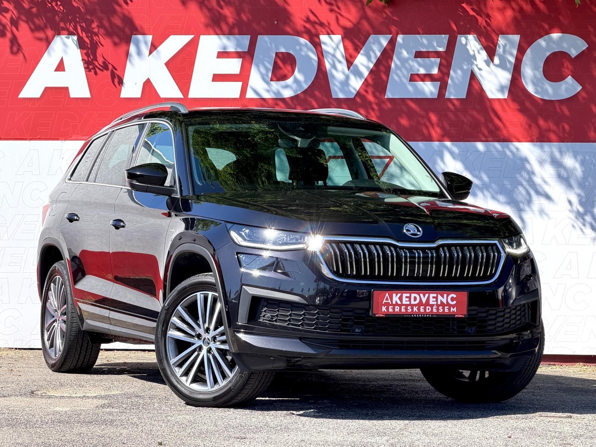 SKODA KODIAQ 2.0 TDI SCR L&K DSG 128e km. LED fényszórók. memória. vonóhorog. 360 kamera. CANTON hifi!