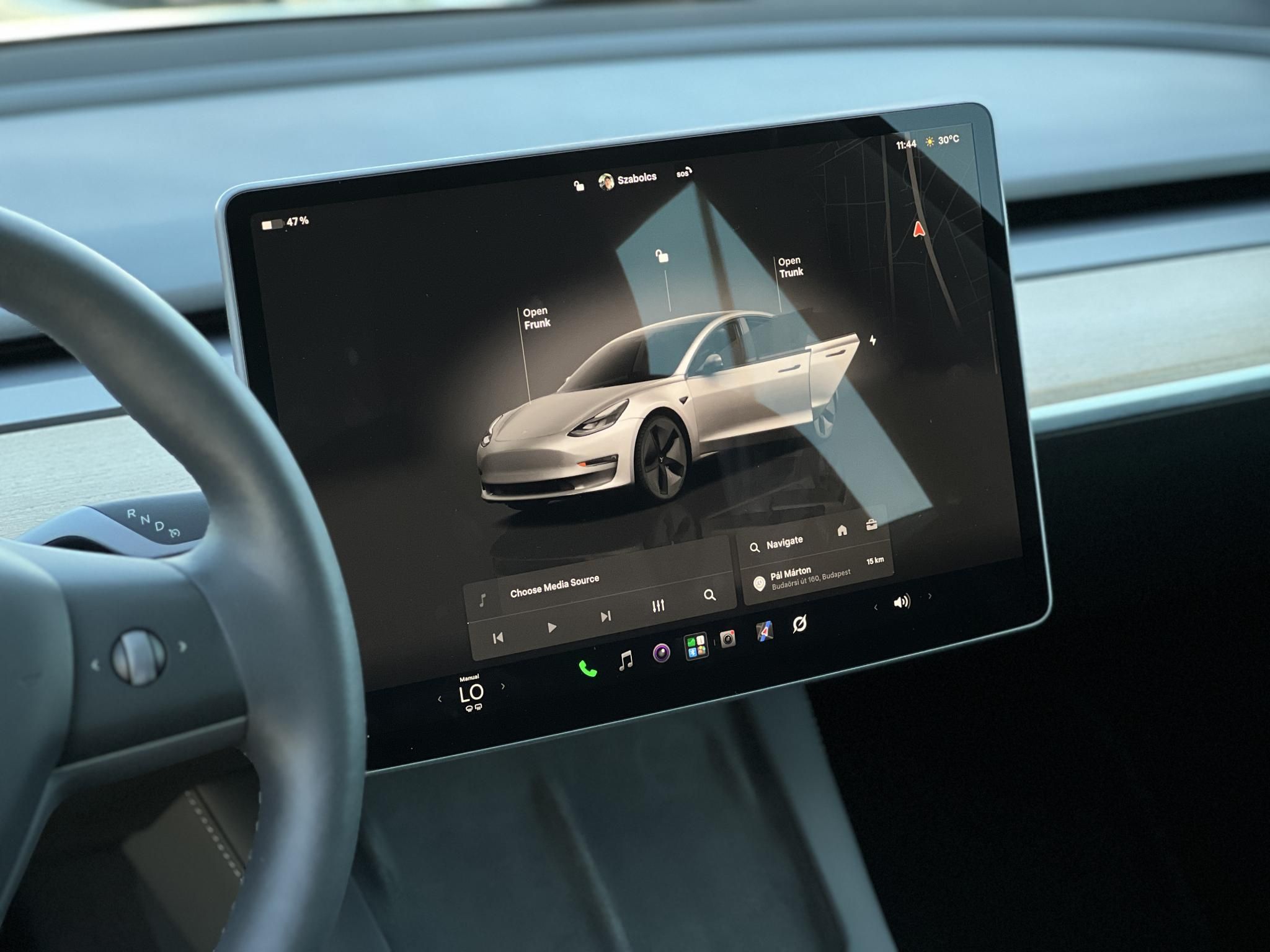 TESLA MODEL 3 RWD (Automata) Ryzen Hőszivattyú Mátrix LED. 63e km Magyar rendszámos Garanciális!