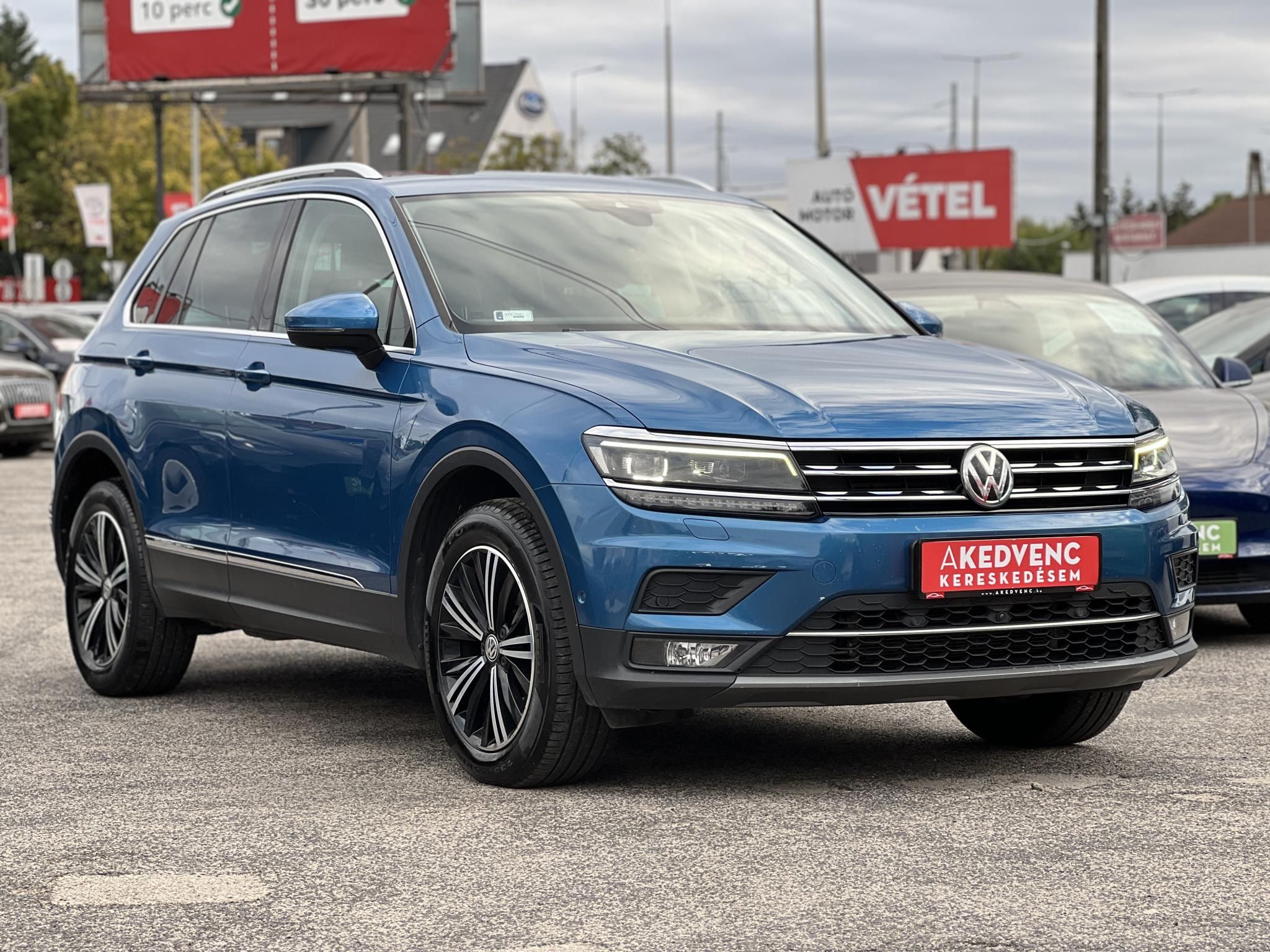 VOLKSWAGEN TIGUAN 2.0 TDI BMT SCR Highline 4Motion DSG Dynaudio. virtual cockpit. memória. head-up. bőrbelső. vezérlés cserélve!